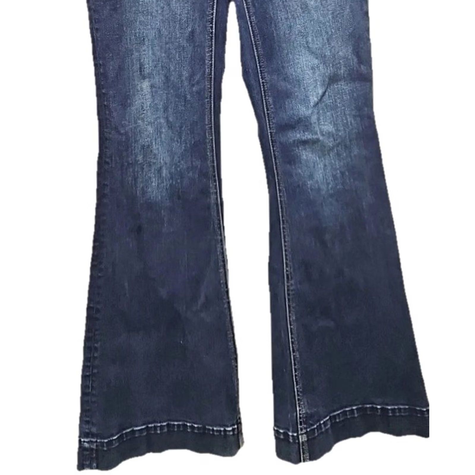 Denime Rock & Roll Cowgirl Jeans Bootcut Women’s Denim Mid Rock 32x32 Blue Stretch Regular Kans? Size 24" / US 00 / IT 34 - 3 Thumbnail