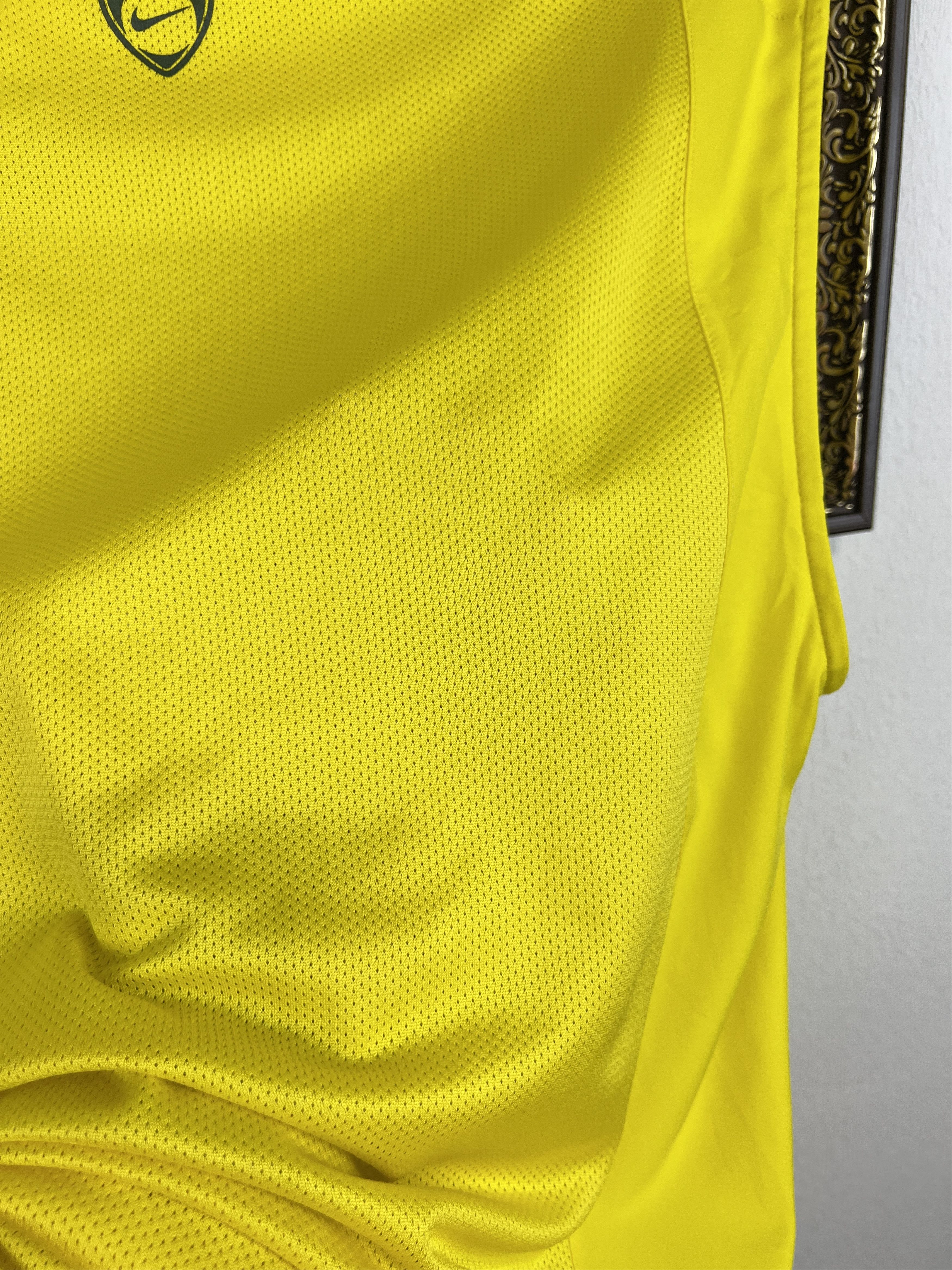 Nike Vintage Brazil Football Train Vest Shirt Jersey Player Issue Size US M / EU 48-50 / 2 - 11 Thumbnail