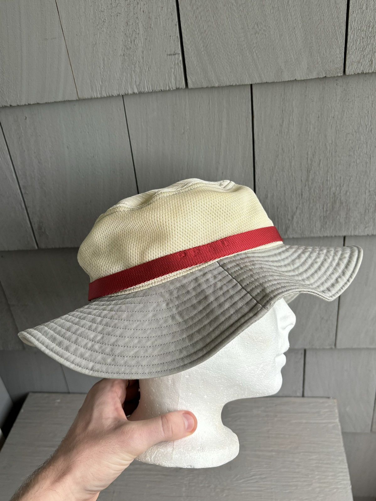 Prada × Vintage Vintage Prada Sun Hat SS 2000s Linea Rosa Y2K Bucket M Brim Size ONE SIZE - 10 Thumbnail
