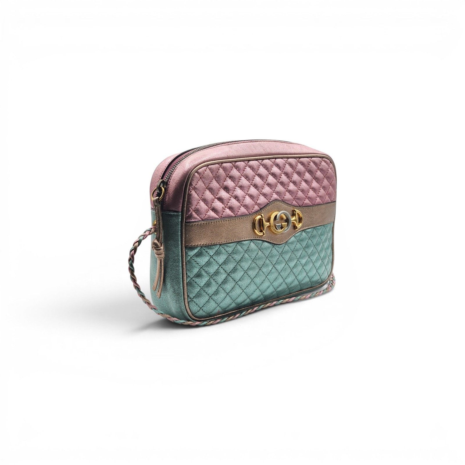 Gucci Trapuntata Metallic Quilted Leather Camera Bag Tricolor Size ONE SIZE - 2 Thumbnail