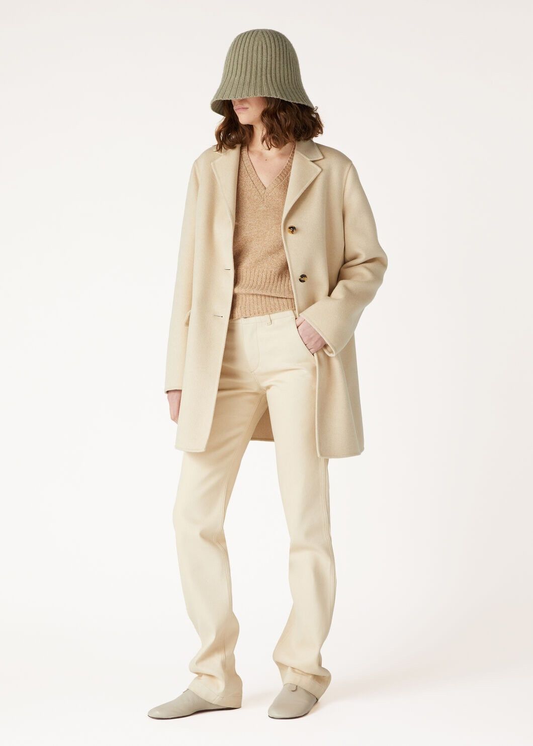 Loro Piana o1w1db10825 FAO6208 Mastallone V-neck Sweater in Camel Size S / US 4 / IT 40 - 2 Thumbnail