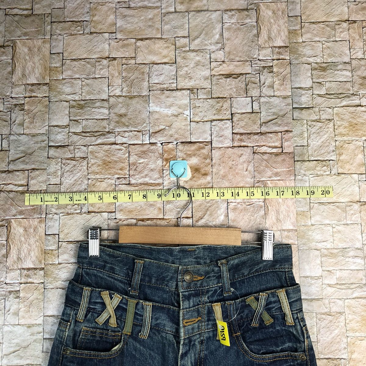 Japanese Brand Le John Blue Double Waist Denim Pants #A159 Size US 26 / EU 42 - 4 Thumbnail
