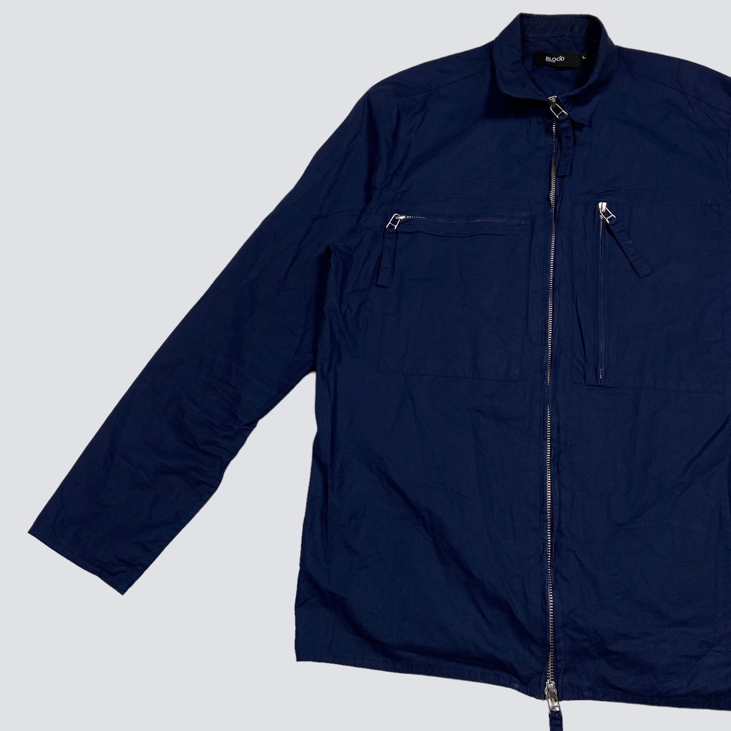 Blood Brother BLOOD BROTHER MULTIPOCKET BONDAGE ZIP OVERSHIRT - № 2125 Size US L / EU 52-54 / 3 - 5 Thumbnail