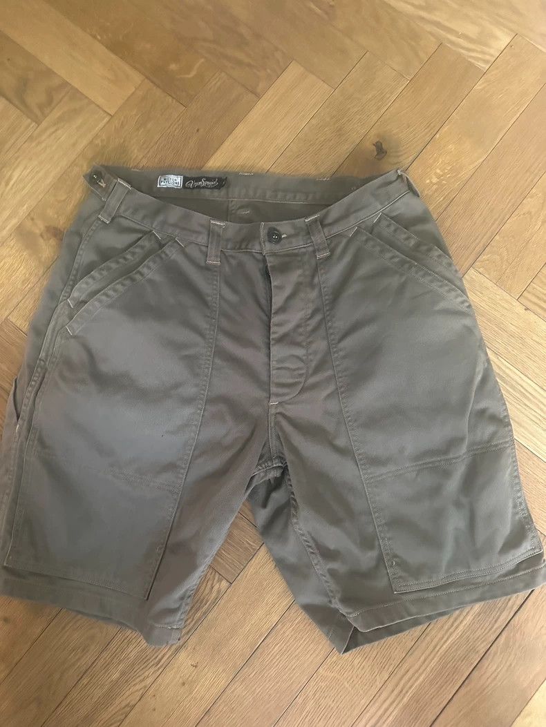 Freewheelers FREEWHEELERS American Kaji Workwear Shorts Army Green Size US 36 / EU 52 - 1 Thumbnail