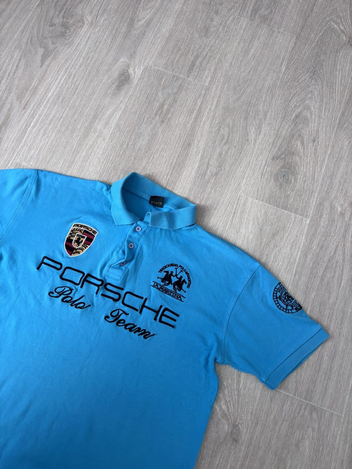 La Martina Vintage La martina Porsche polo shirt 90s rare Size US XL / EU 56 / 4 - 2 Thumbnail