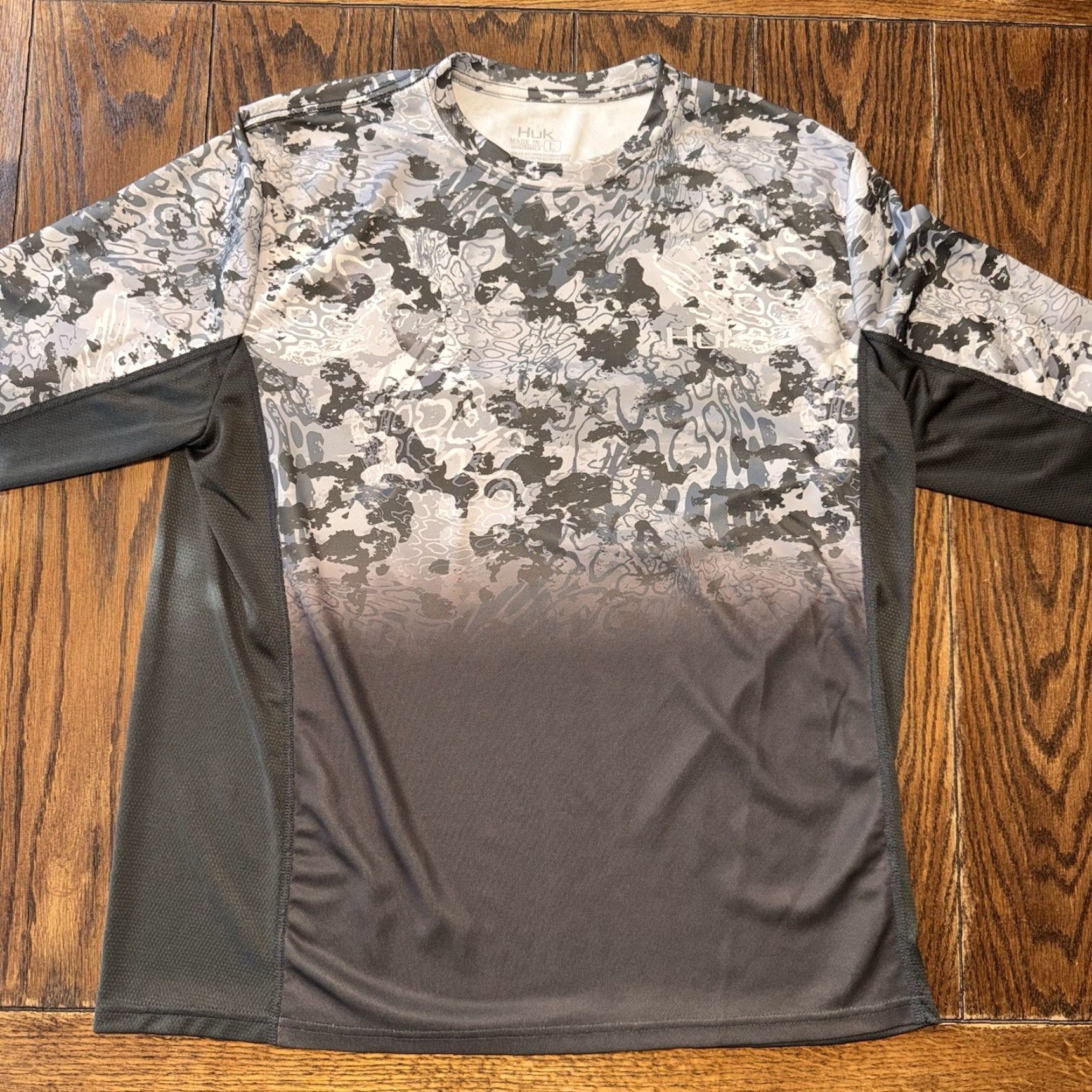 Vintage HUK Fishing Pullover Mens Large Camouflage Performance Gray Shirt Size US L / EU 52-54 / 3 - 2 Thumbnail