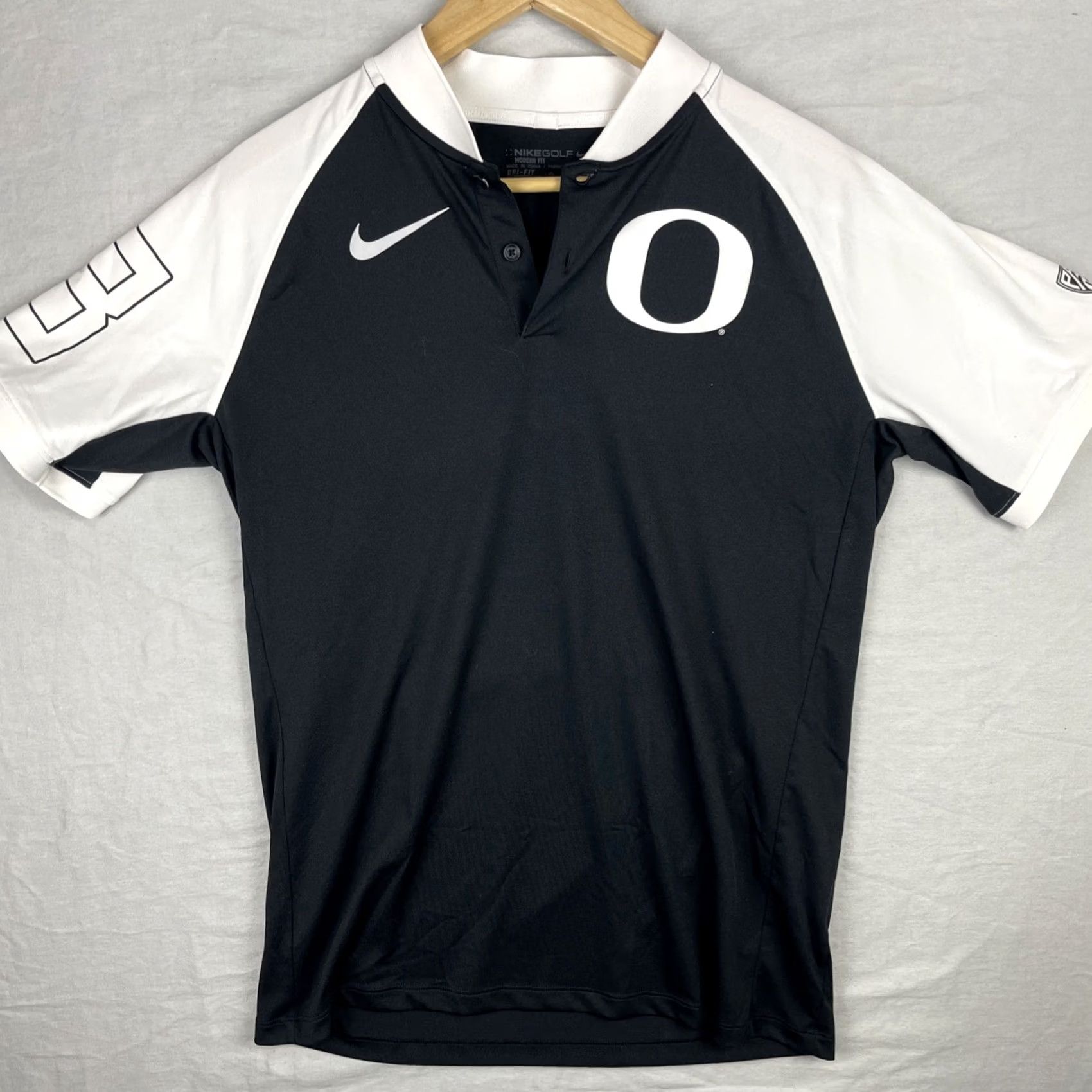 Nike Nike Dri-Fit Oregon Ducks Shirt Mens Medium Black Polo Capable Collar Team Issue Size US M / EU 48-50 / 2 - 2 Thumbnail