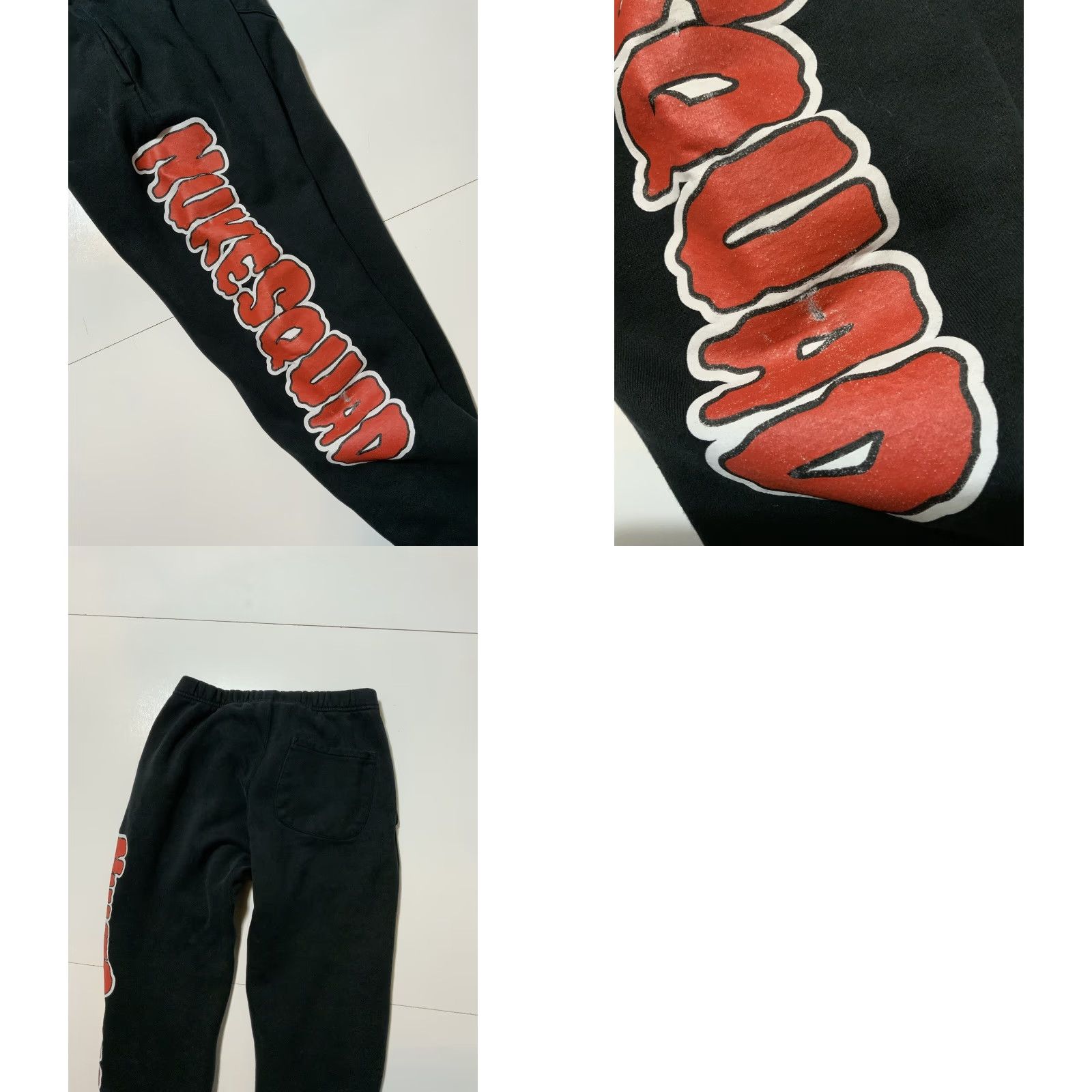 Vintage VINTAGE Faze Clan Nuke Squad Gaming Graphic Heavyweight Jogger Sweatpants Sweatpants Black Mens Sz S Size US 29 - 8 Thumbnail