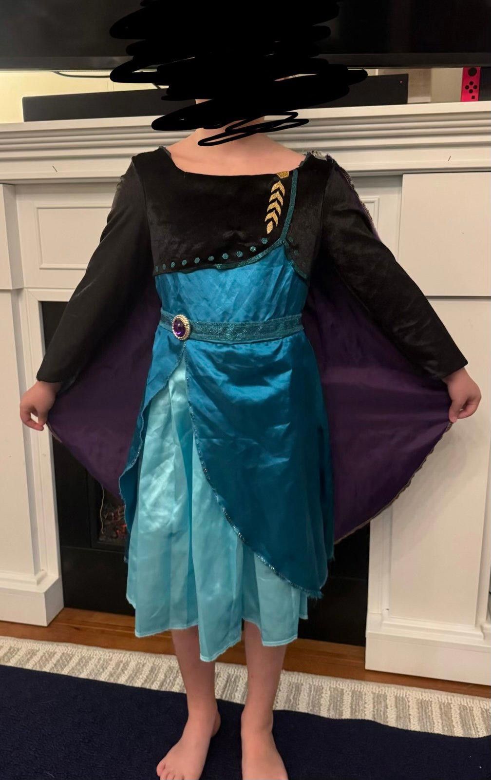Disney Frozen 2 Anna dress costume with cape, 4-6x Size ONE SIZE - 1 Thumbnail