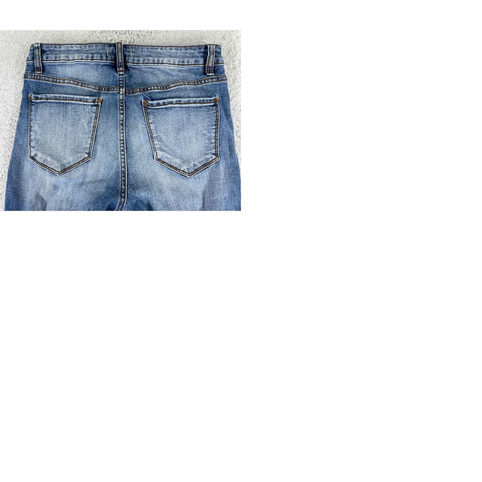 Vintage VINTAGE Oasis by Eunina Jeans Womens 5 Blue Denim Distressed Cotton Spandex Skinny Logo Zipper Button 5-Pocket Men's? Size 27" / US 4 / IT 40 - 10 Thumbnail