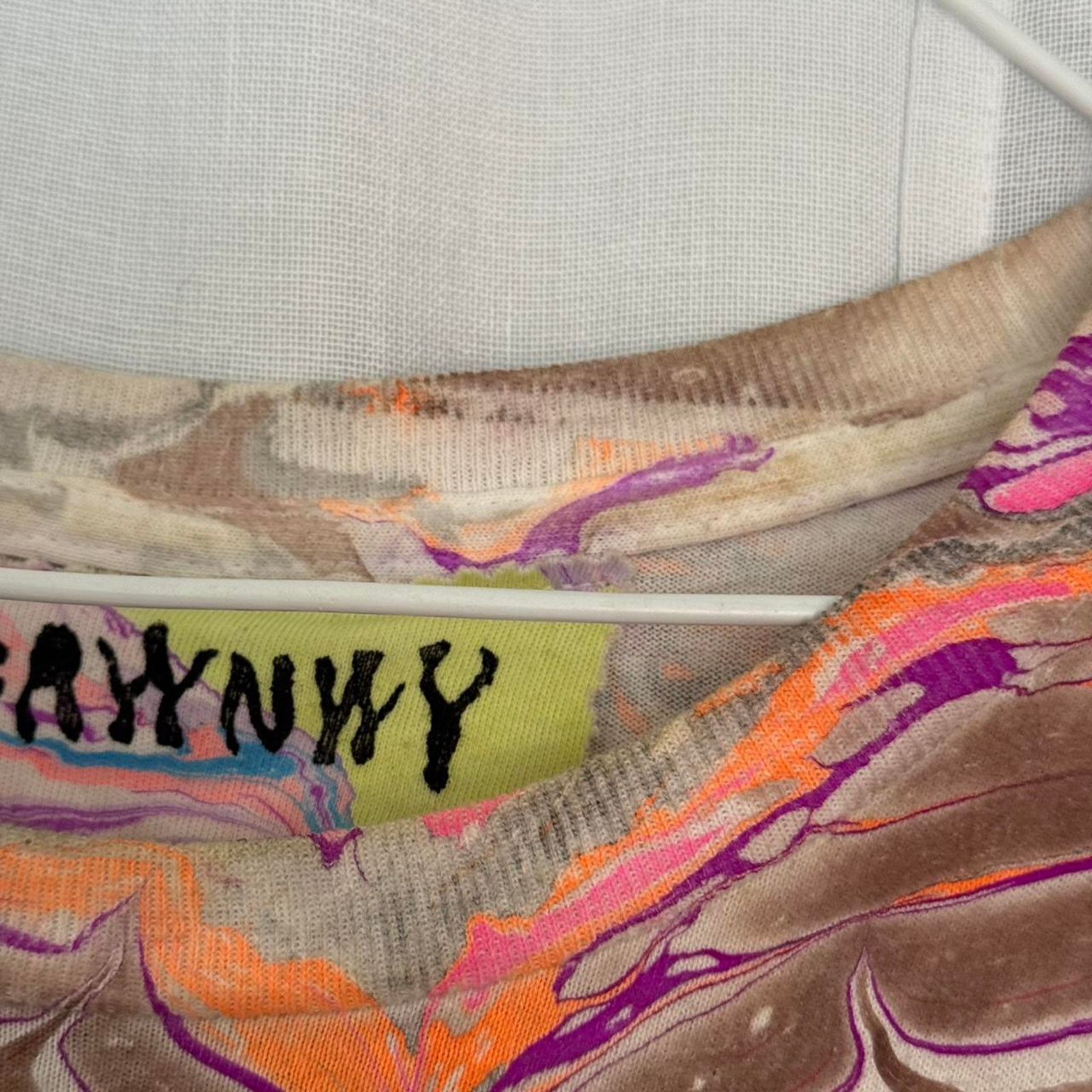 Other ✿ ⋆｡ MyFawnwy One-of-a-Kind Marbled Graphic Tee ⋆｡✿ Size XL / US 12-14 / IT 48-50 - 4 Thumbnail