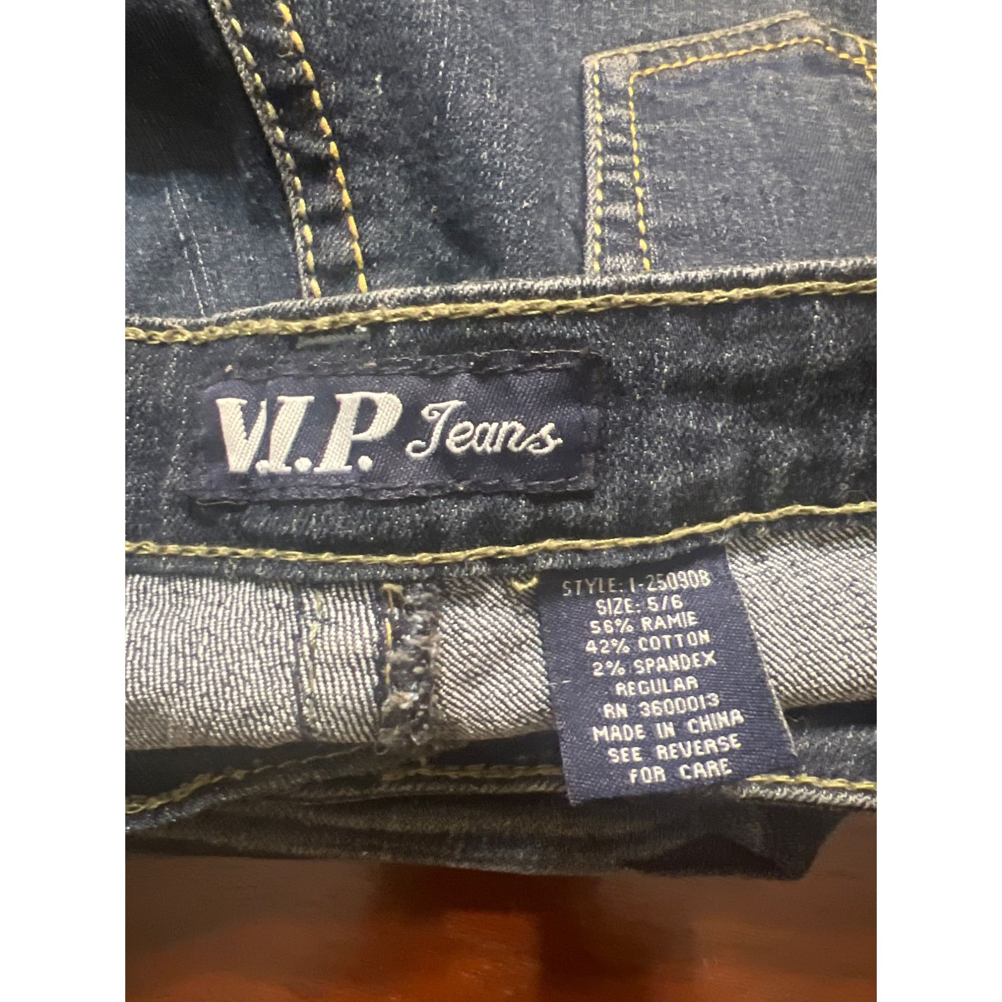 Other VIP Skinny Blue Jeans Distressed Embroidered Back Pockets Si Size 28" / US 6 / IT 42 - 5 Thumbnail