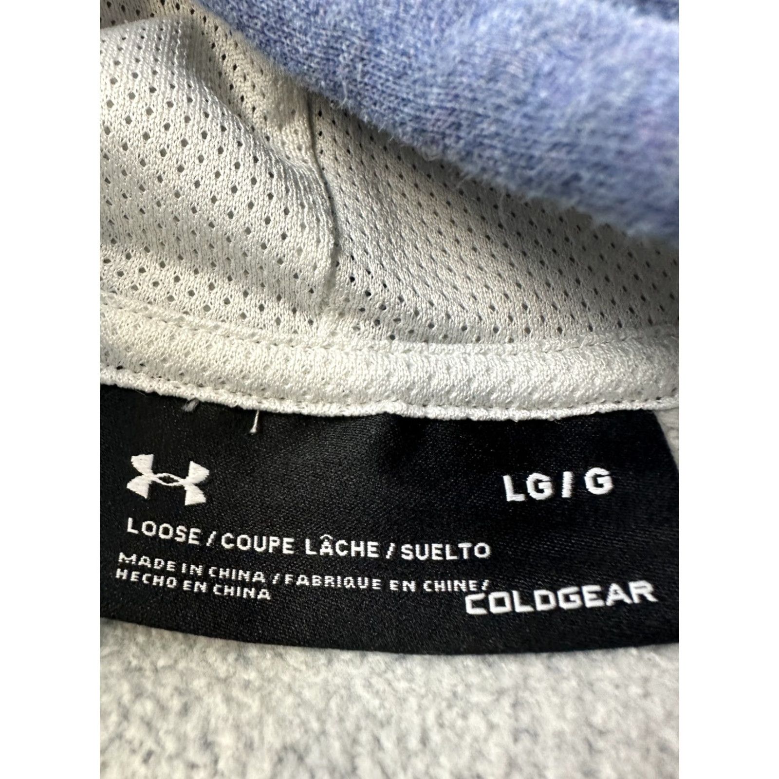 Under Armour Under Armour Hoodie Mens Large Blue ColdGear Stars Patriotic USA Pullover Sweatshirt Hooded Graphic Print Pockets Size US L / EU 52-54 / 3 - 3 Thumbnail