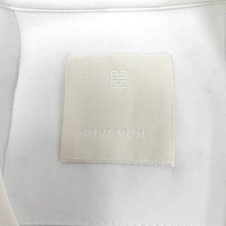 Givenchy Givenchy White Logo Stamp Cotton Crew Neck T-Shirt Size US S / EU 44-46 / 1 - 5 Thumbnail