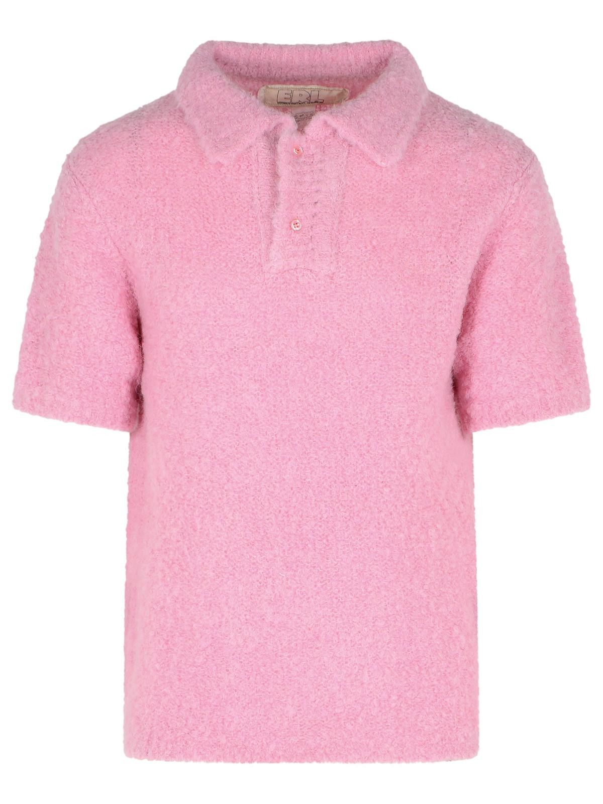 ERL ERL Pink Alpaca Blend Polo Shirt Size US L / EU 52-54 / 3 - 1 Thumbnail
