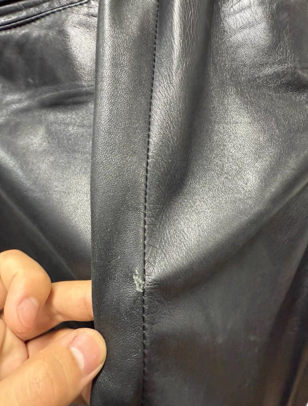 Dries Van Noten DVN Leather Flared Pants Size US 38 / EU 54 - 7 Thumbnail