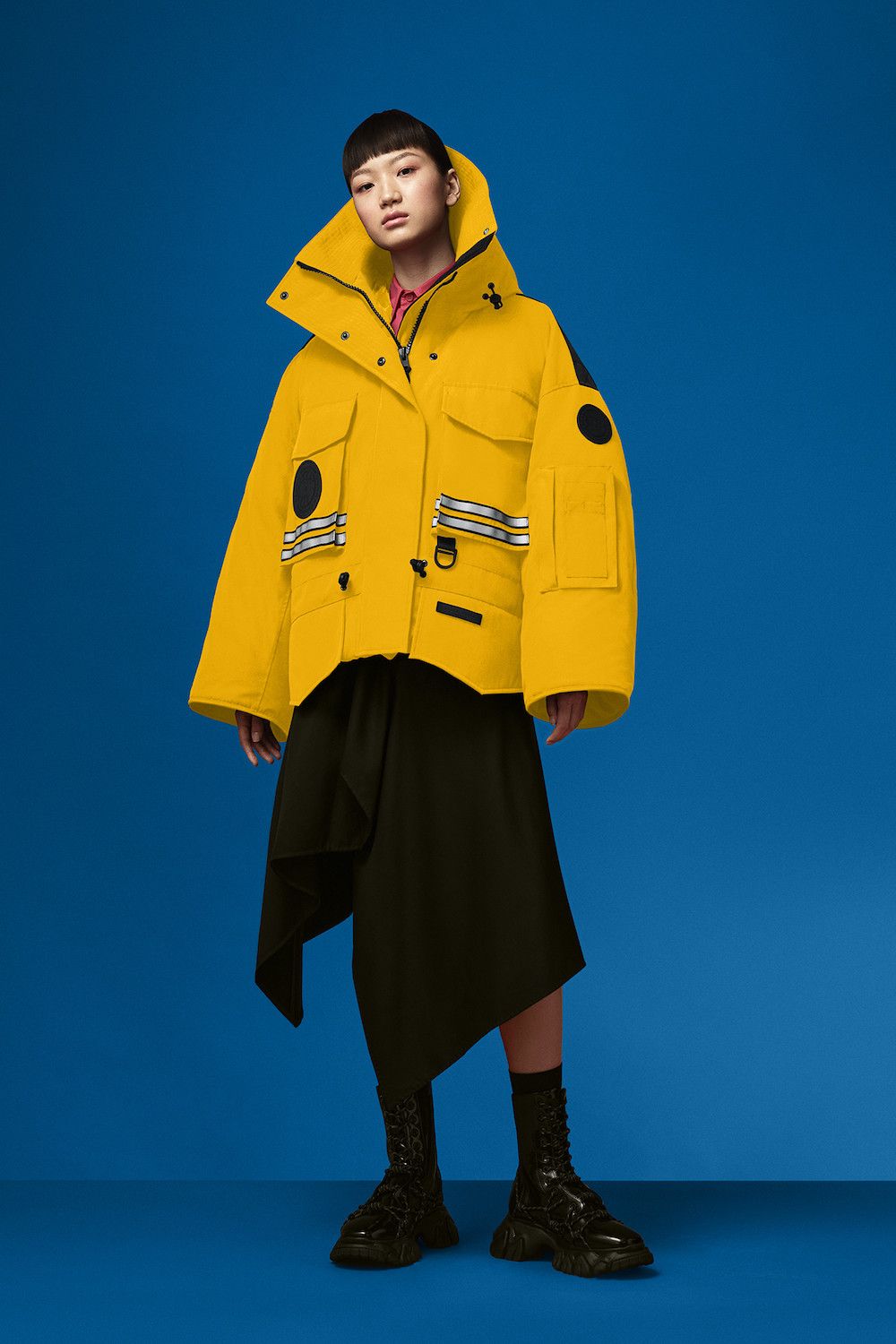 ANGEL CHEN × Canada Goose Yellow Snow Mantra Cropped Jacket Size XS / US 0-2 / IT 36-38 - 1 Thumbnail