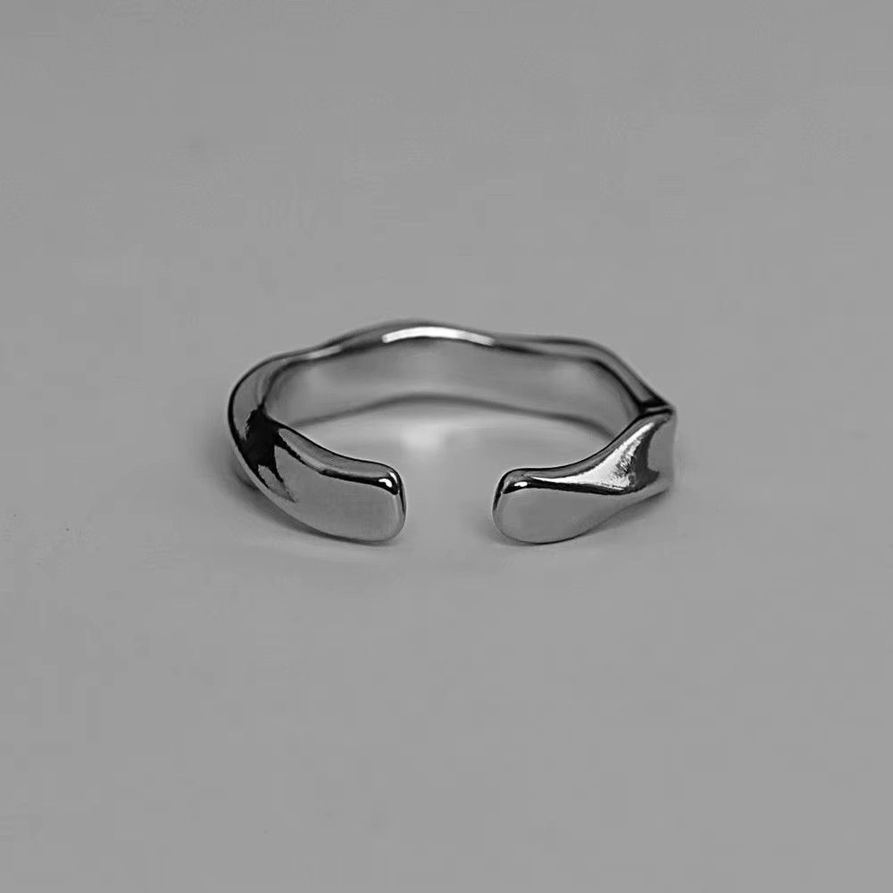 Jewelry Mobius Wave Silver Ring Size ONE SIZE - 3 Thumbnail
