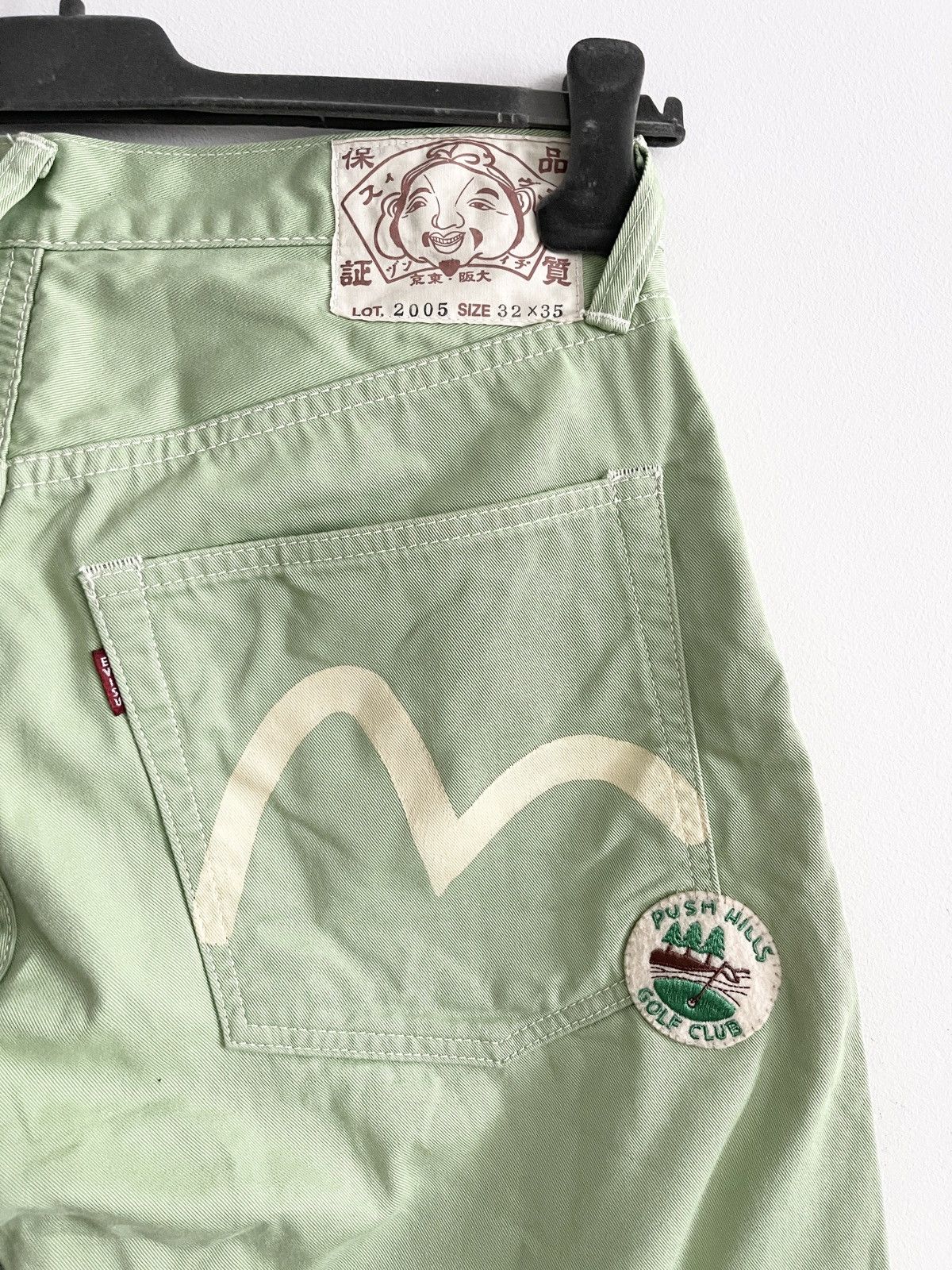 Evisu STEAL! 2005 Evisu Push Hills Golf Club Jumbo Logo Pants Size US 32 / EU 48 - 3 Thumbnail