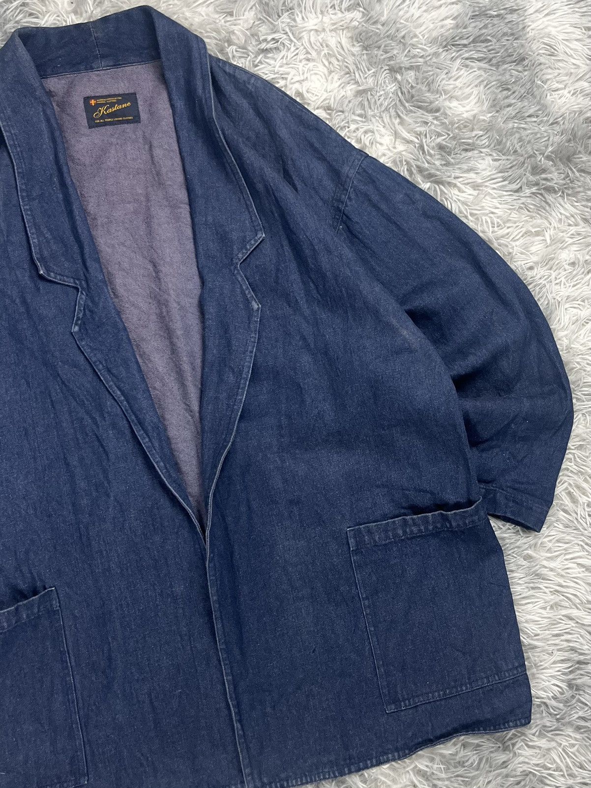 Japanese Brand Vintage Kastane Open Denim Jacket Size US S / EU 44-46 / 1 - 4 Thumbnail