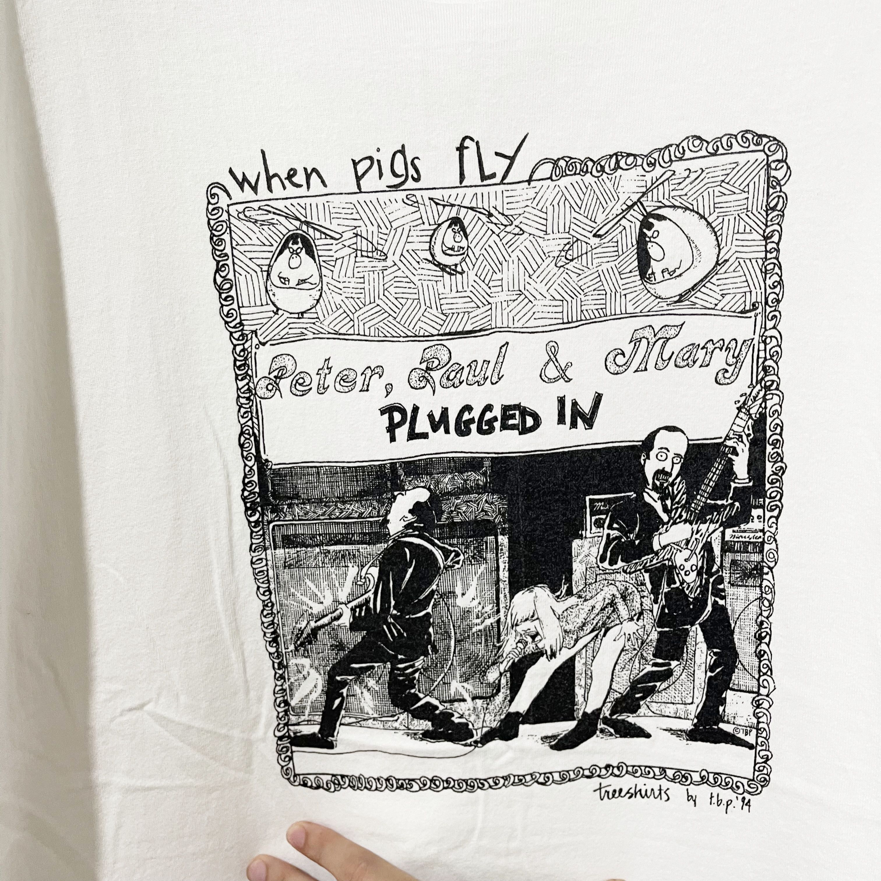 Band Tees intage 1994 Peter Paul and Mary Shirt Size US XL / EU 56 / 4 - 2 Thumbnail