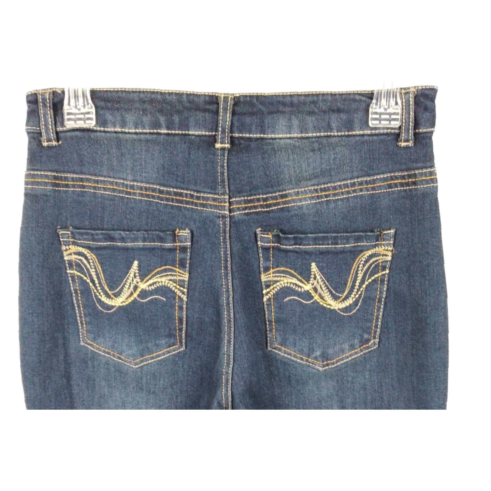 Vintage Christopher & Banks Jeans Womens Size 4 Pants Blue Denim Embroidered Pockets Jeans Womens 4 Blue Denim Embroidered Pockets Size 27" / US 4 / IT 40 - 4 Thumbnail