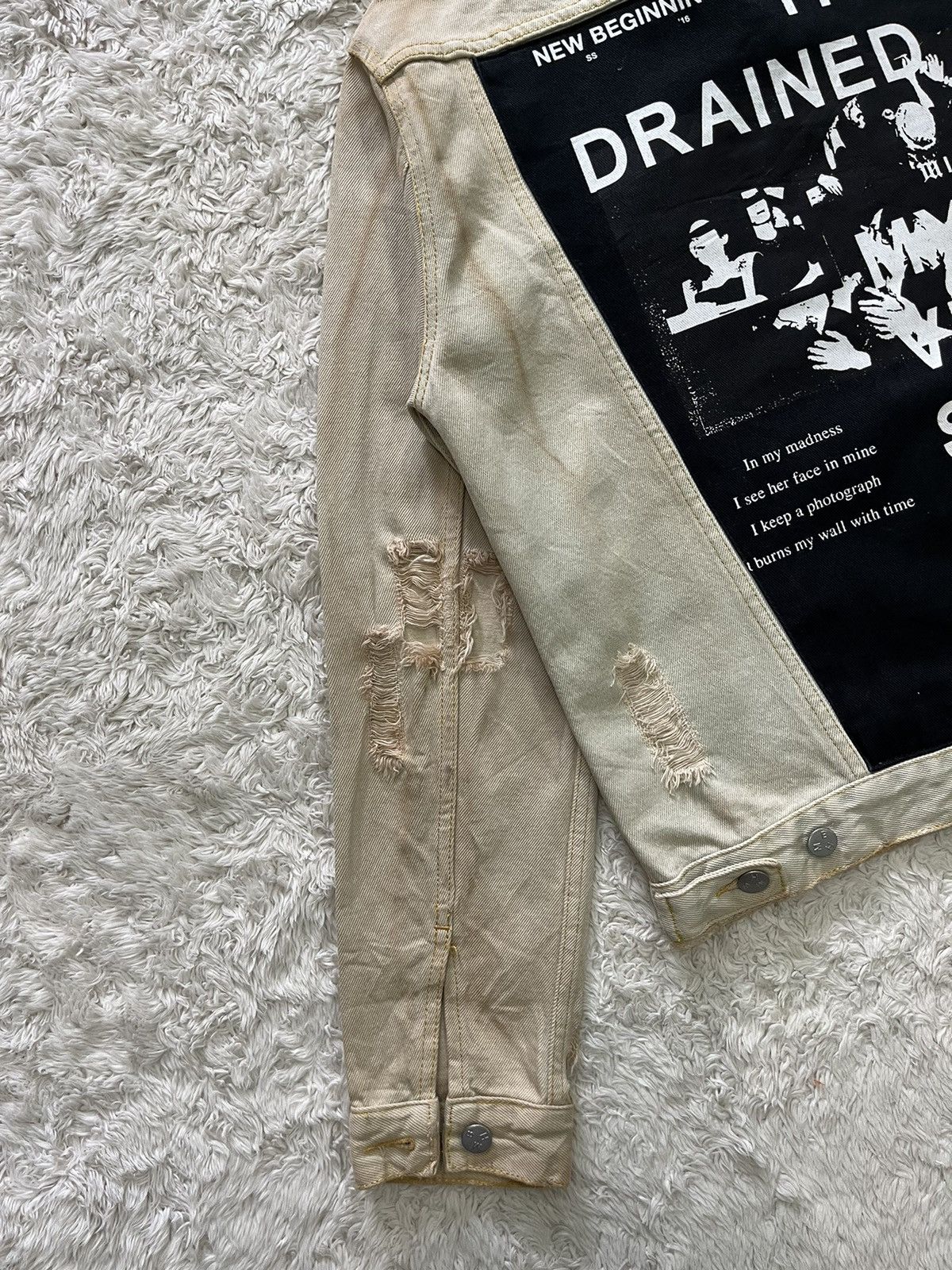 Designer × Misbhv misbhv 16ss "drained" distressed design denim jacket Size US XS / EU 42 / 0 - 3 Thumbnail