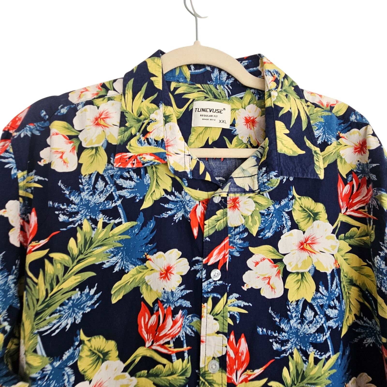 Tundra Tunevuse Mens Floral Button Shirt Size XXL Preppy Tropical Size US XXL / EU 58 / 5 - 2 Thumbnail