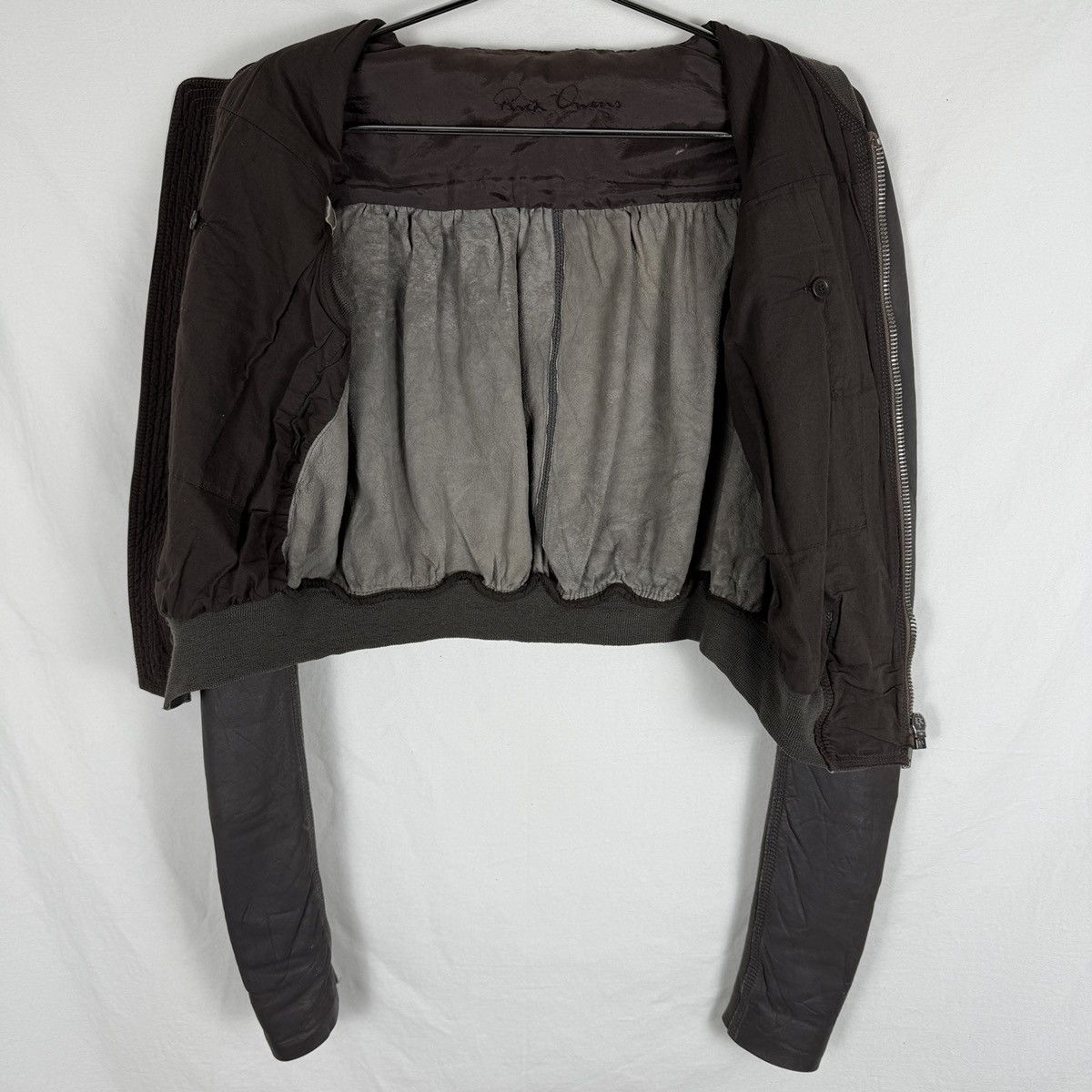 Rick Owens SS04 RICK OWENS CROPPED BOMBER JACKET Size US S / EU 44-46 / 1 - 7 Thumbnail