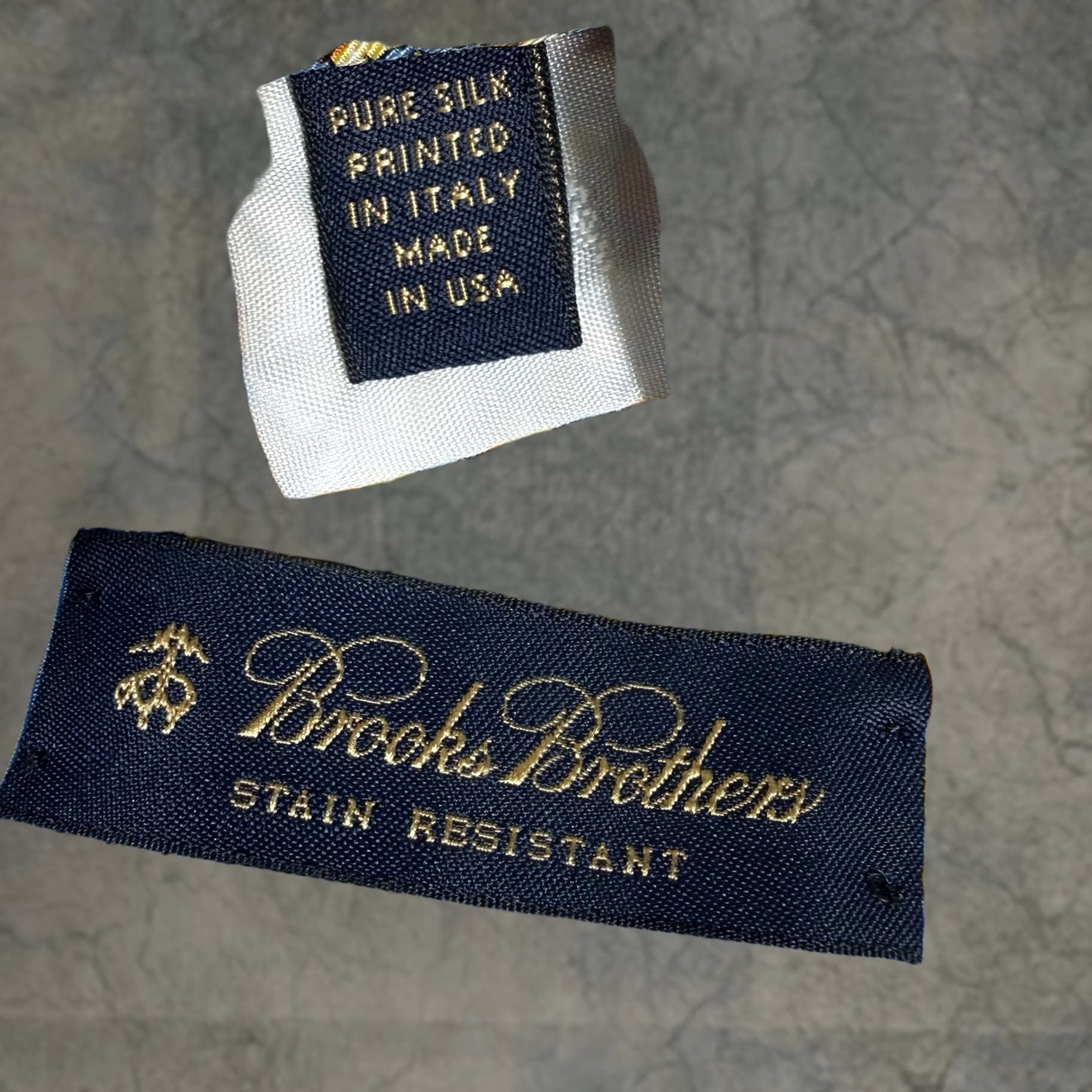 Brooks Brothers Tie Mens Silk Butterflies Geometric Stain Resistant Usa Made, Men's
