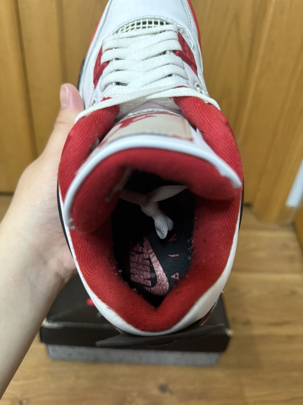 Jordan Brand Air Jordan 4 “Fire red” OG Size 7.5M Size US 7.5 / EU 40-41 - 6 Thumbnail