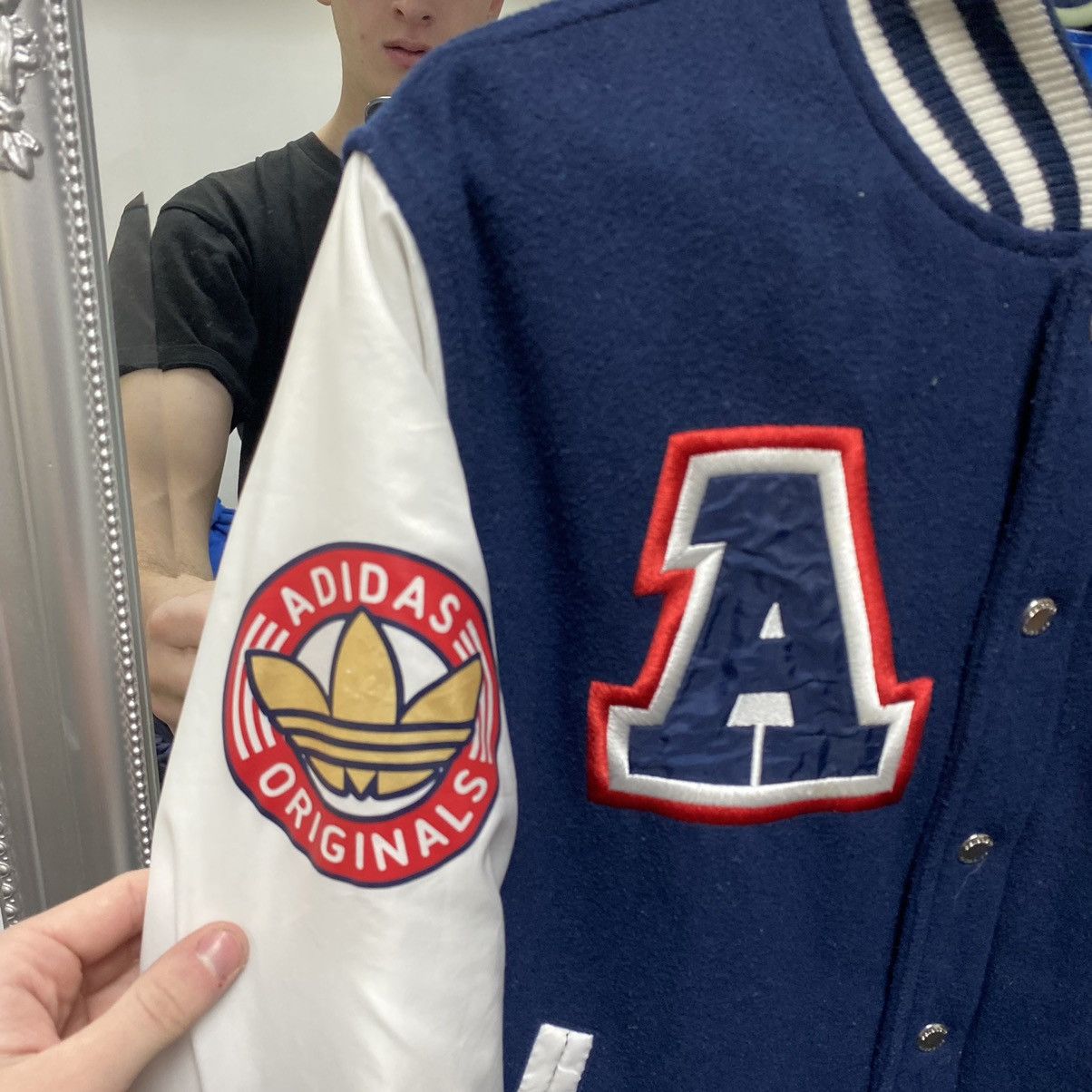 Adidas Vintage Adidas varsity bomber Jacket Size US S / EU 44-46 / 1 - 7 Thumbnail