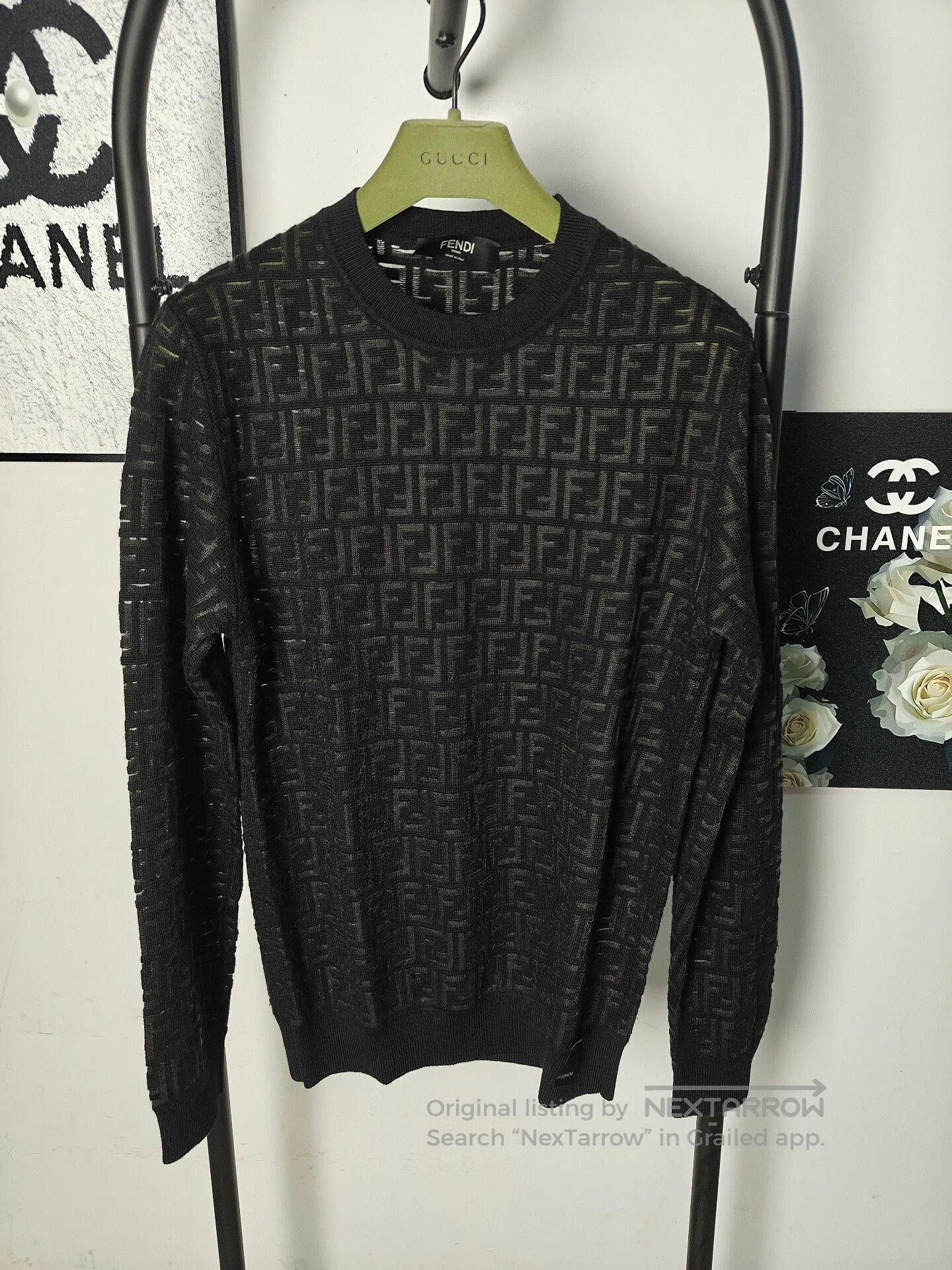 Fendi fendi all-over print wool sweater. Size US M / EU 48-50 / 2 - 1 Thumbnail