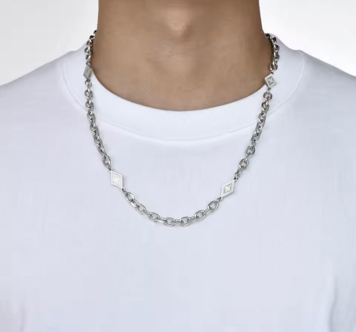 Jewelry Men Link Chain Necklaces Size ONE SIZE - 3 Thumbnail