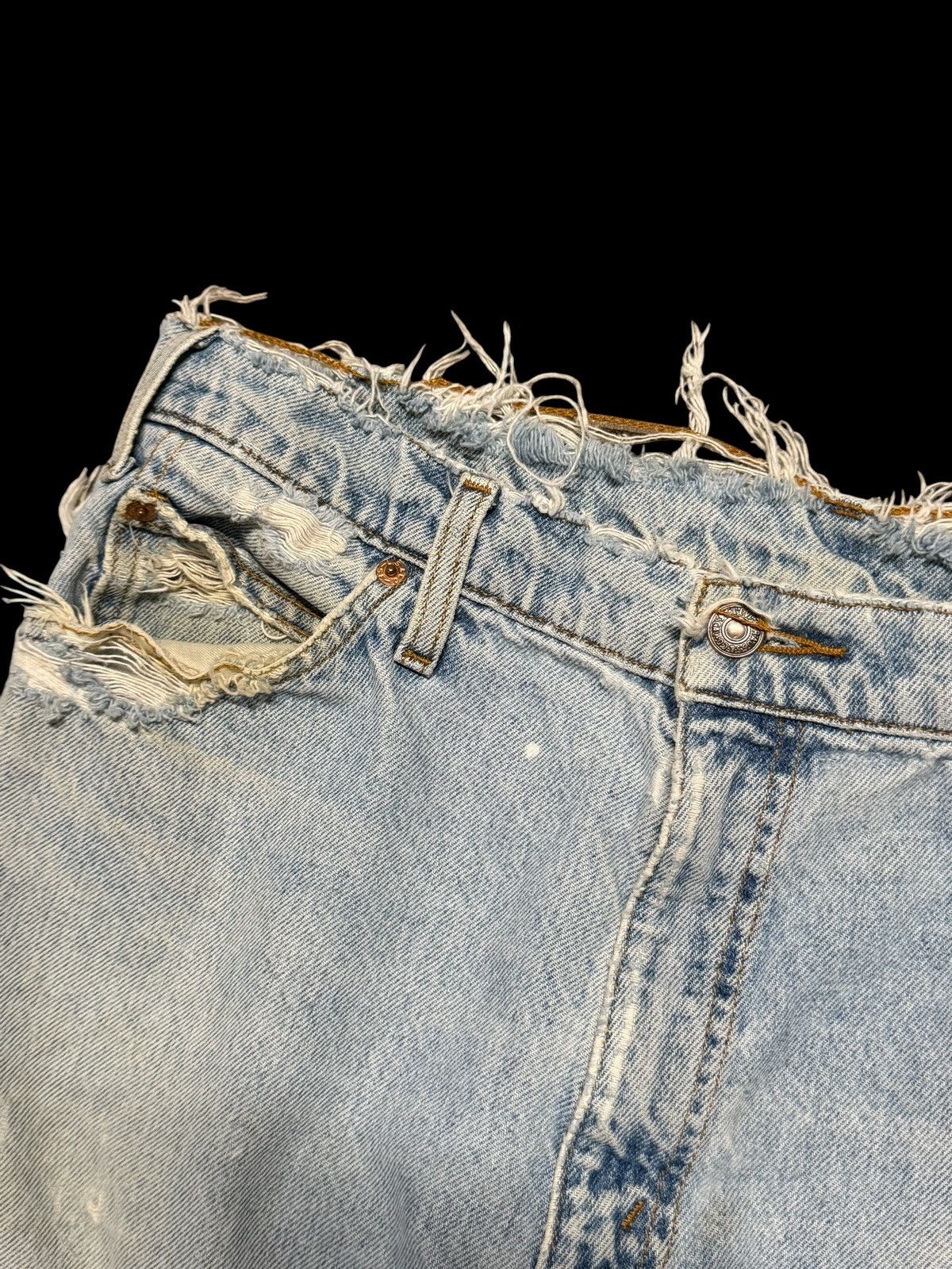 Levi's Thrashed Levi’s orange tab distressed denim size 34 Size US 34 / EU 50 - 5 Thumbnail