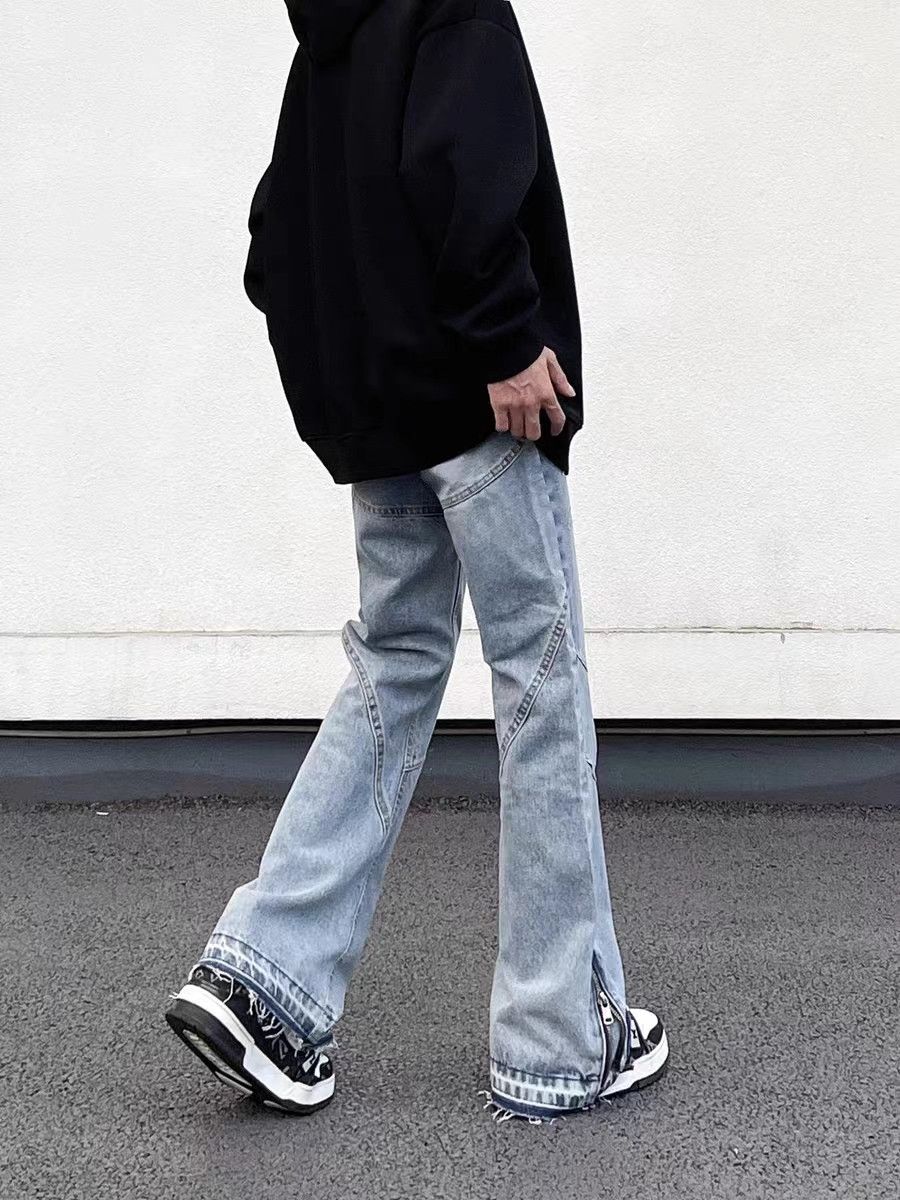 Japanese Brand × Jean Washed Blue Hip Hop Street Jeans Size US 31 - 4 Thumbnail