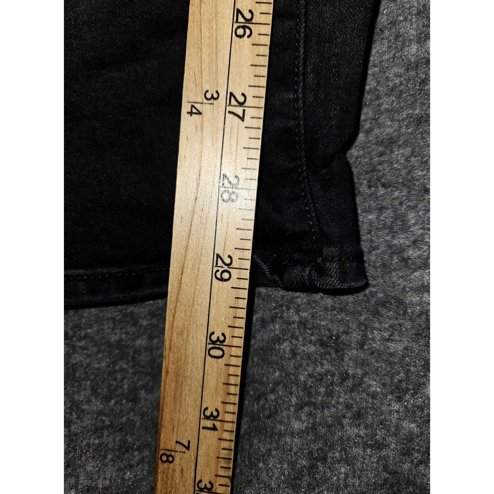 NYDJ NYDJ Jeans Womens 8 Black Marilyn Straight Leg Lift Tuck Stretch Denim Pants Size 30" / US 8 / IT 44 - 6 Thumbnail