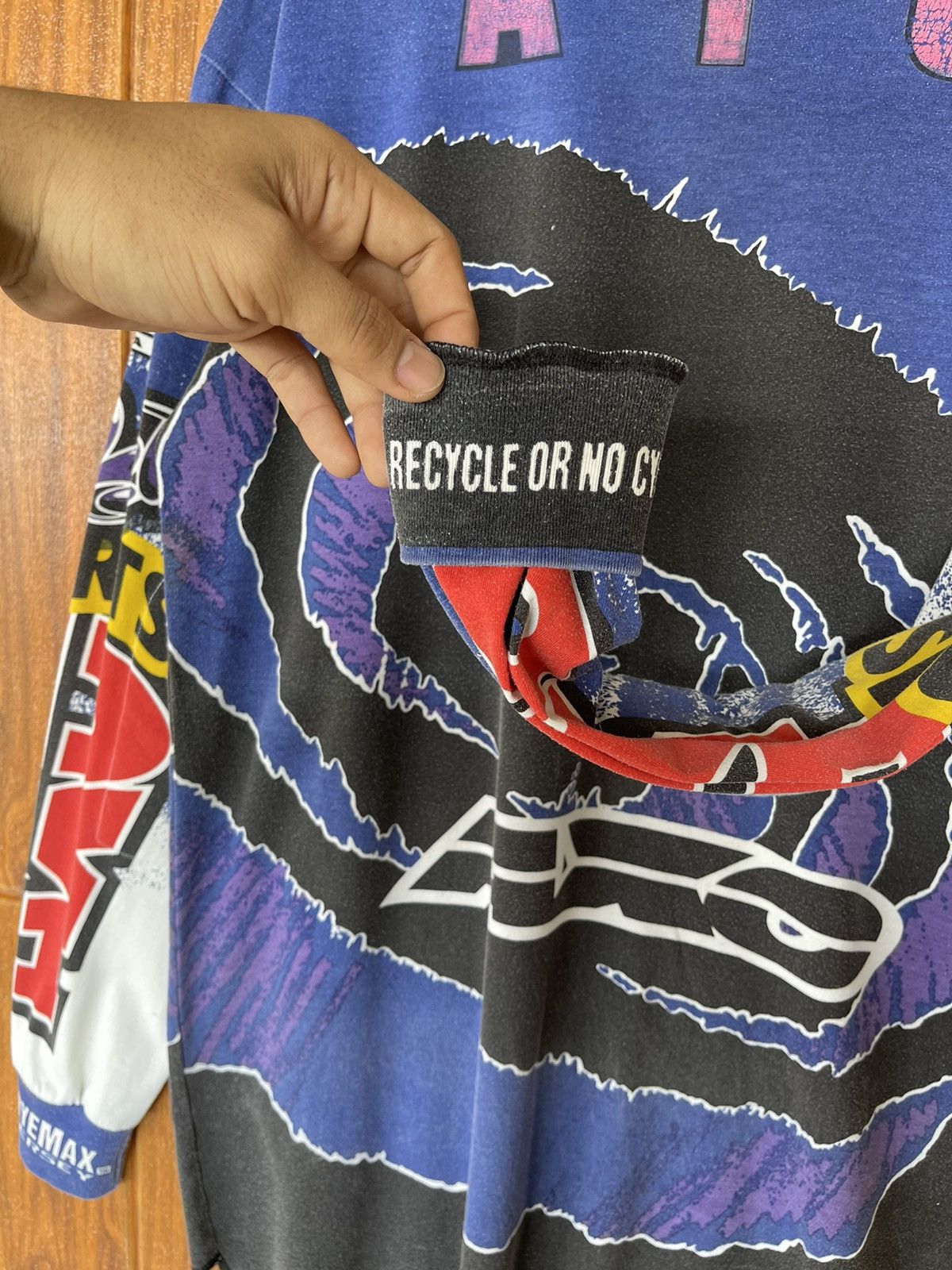 Gear for Sports Vintage’90s🔥AXO Power Sports🔥DyeMax Racing Motocross AOP Tee Size US XL / EU 56 / 4 - 14 Thumbnail