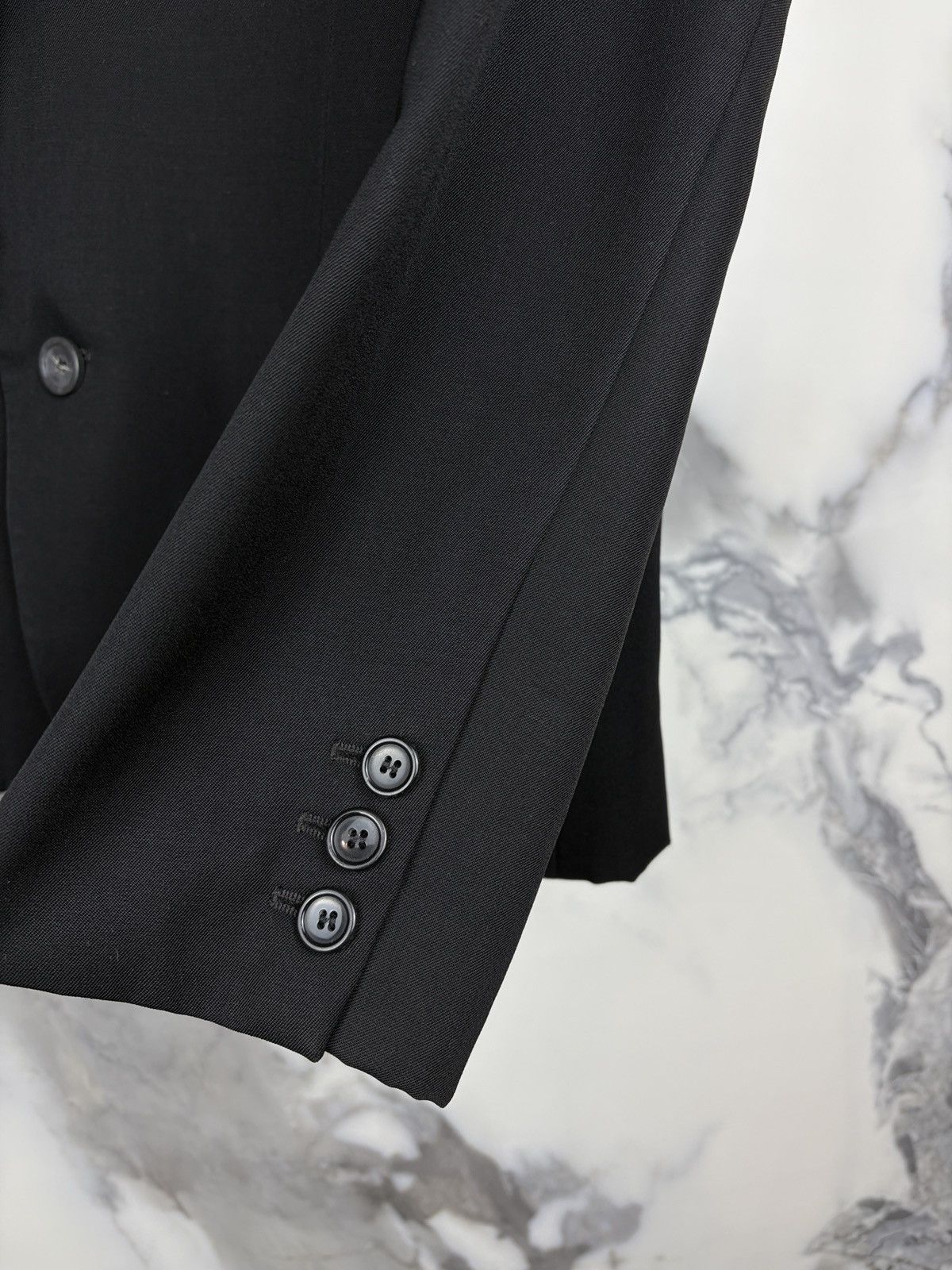 Raf Simons AW04 Raf Simons Waves Wool Blazer Jacket Black Size US S / EU 44-46 / 1 - 4 Thumbnail