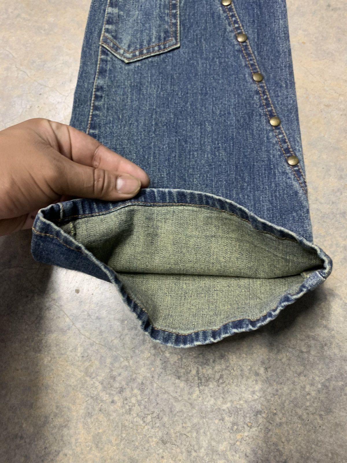If Six Was Nine Flare studd jean JKG JEAN Size US 28 / EU 44 - 7 Thumbnail