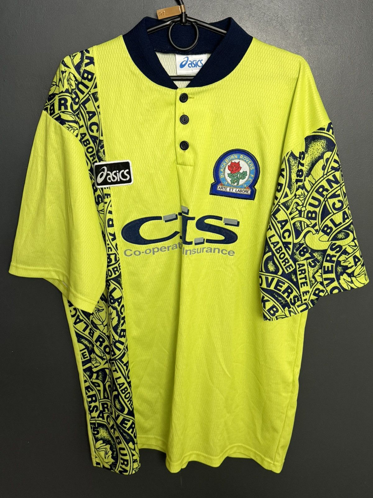 Asics Blackburn Rovers 96/97 Away Football Jersey Size US L / EU 52-54 / 3 - 1 Thumbnail