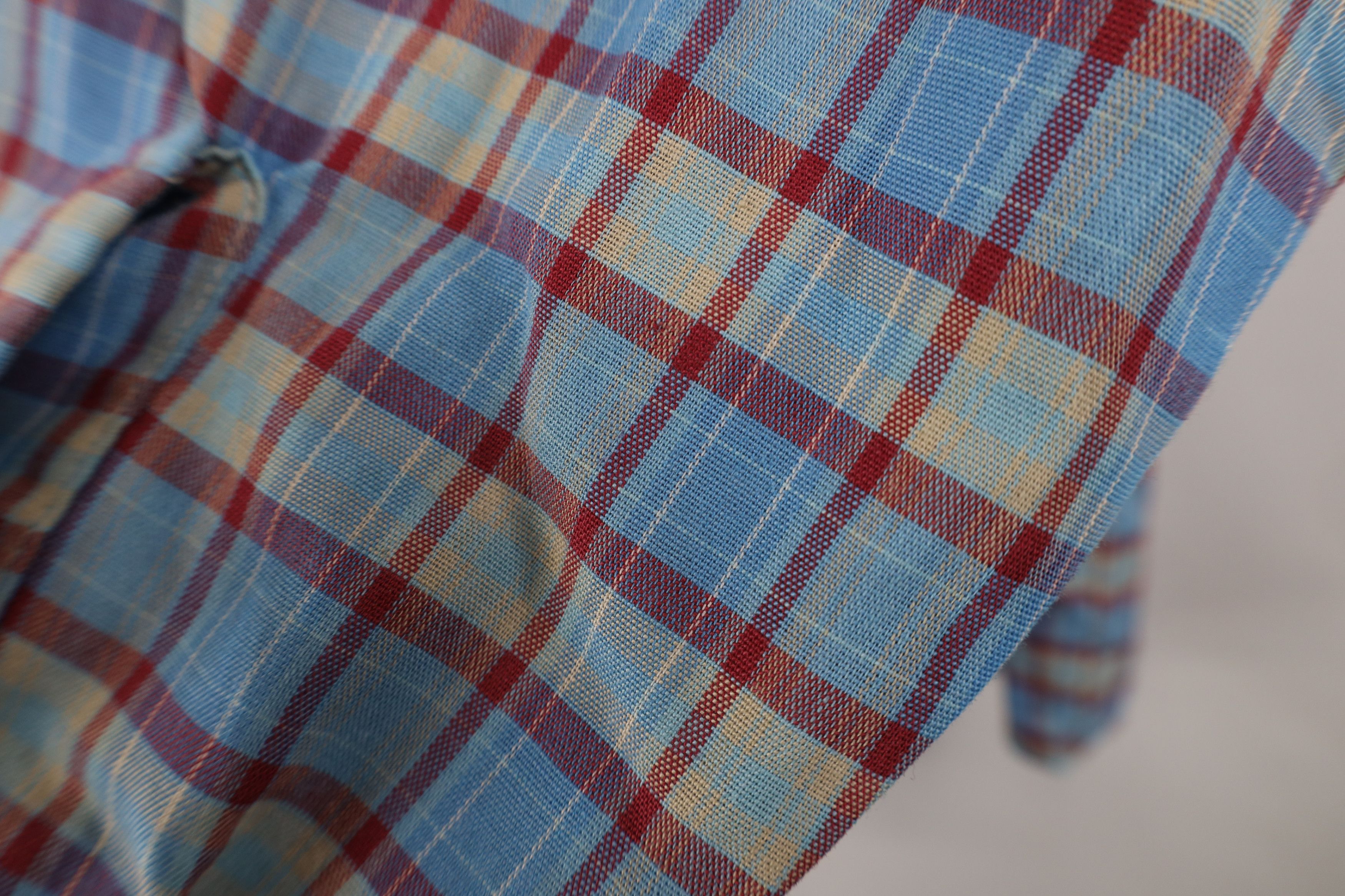 Vintage Vintage 70s Big Mac Knit Collared Button Shirt Plaid USA Size US M / EU 48-50 / 2 - 5 Thumbnail