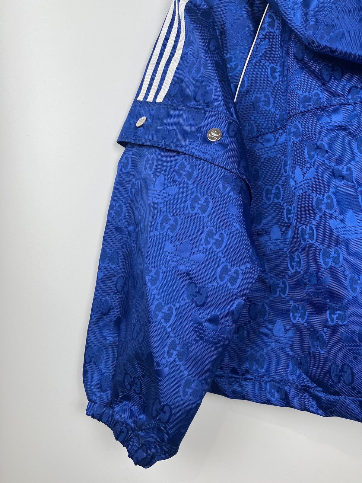 Adidas × Gucci Adidas x Gucci Blue Monogram Jacket - Iconic Collaboration Size XS / US 0-2 / IT 36-38 - 6 Thumbnail