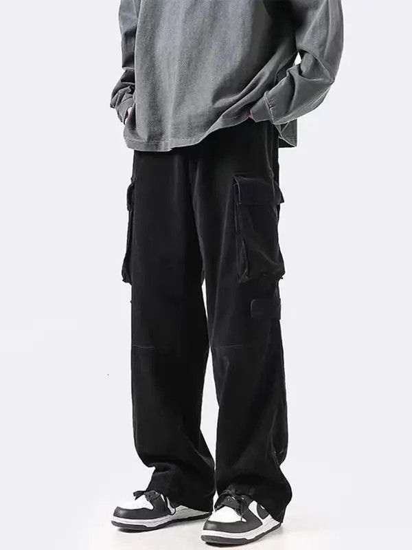 VIBE Black High Street Vintage Loose Casual Pants Size US 33 - 8 Thumbnail