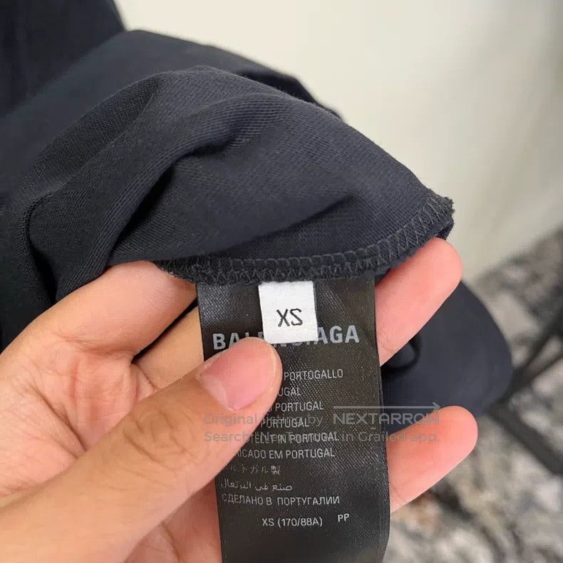 Balenciaga Balenciaga Round Neck Short Sleeve Pure Cotton T-Shirt Size US XS / EU 42 / 0 - 6 Thumbnail