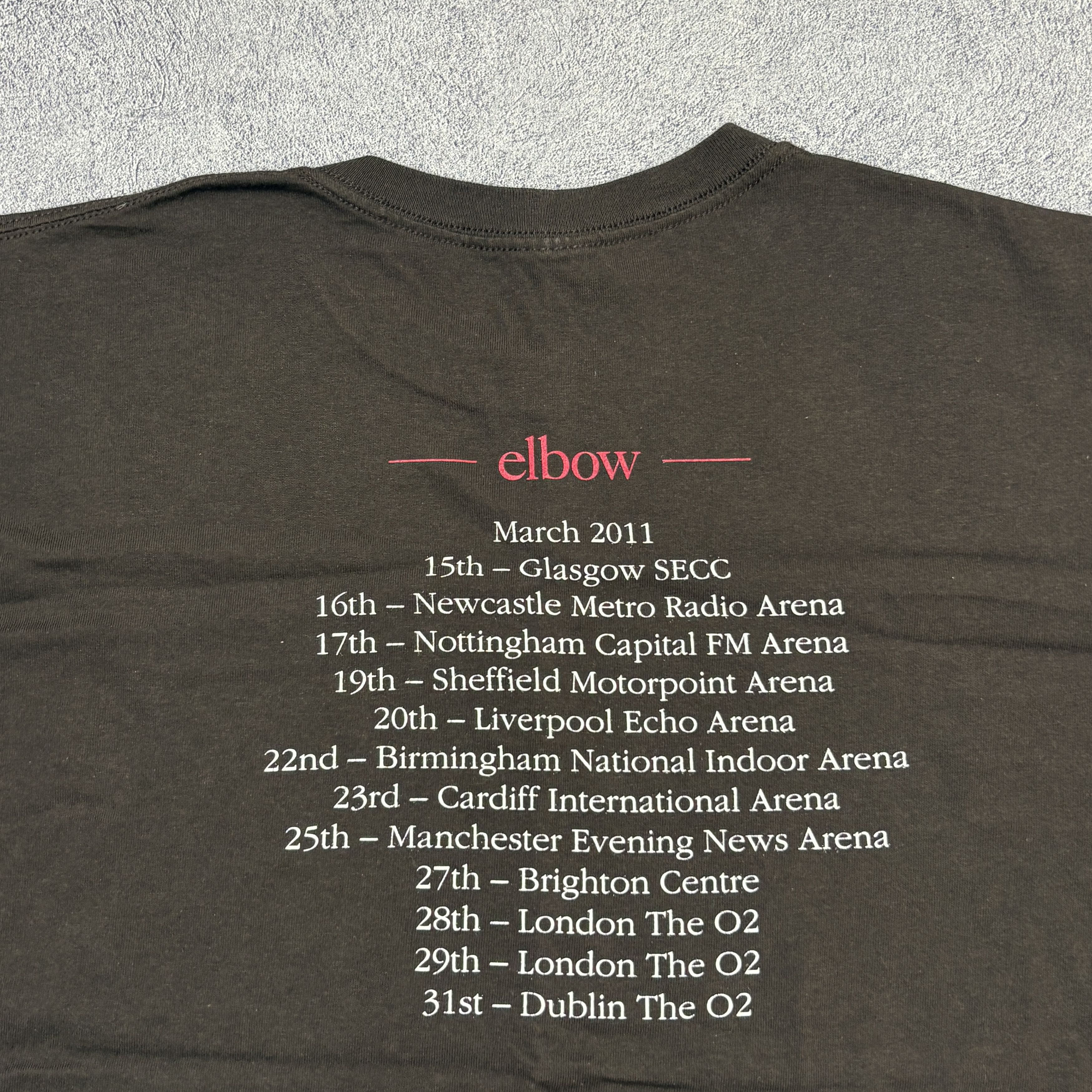 Band Tees Elbow Shirt Tour Britpop Rock Band Tee Coldplay Oasis Size US L / EU 52-54 / 3 - 10 Thumbnail