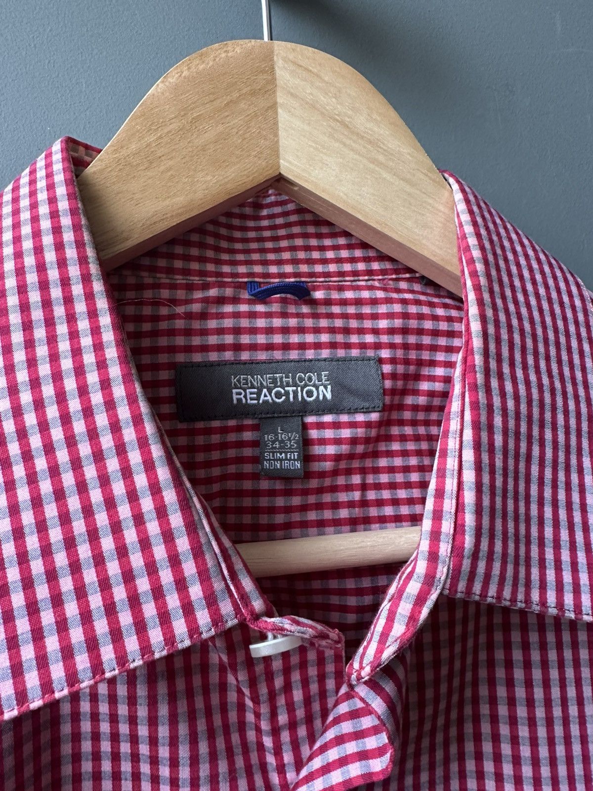Kenneth Cole Kenneth Cole Check Shirt Size L Size US L / EU 52-54 / 3 - 3 Thumbnail