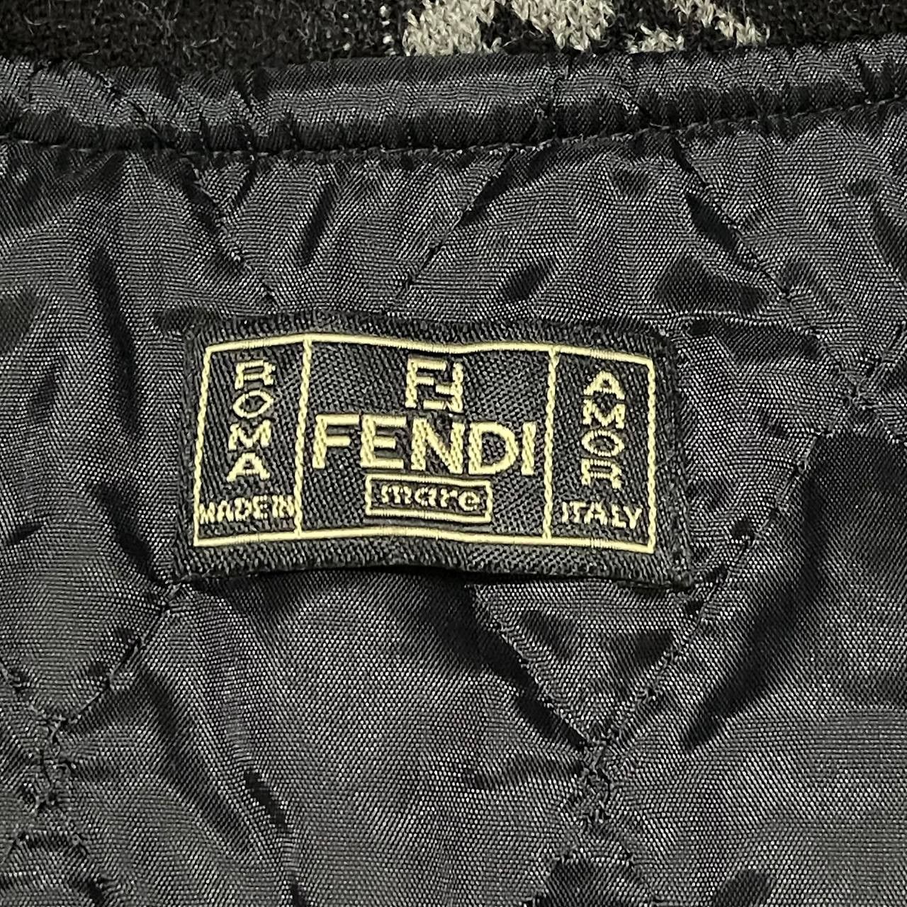 Fendi Vintage Fendi Monogram Wool Hooded Jacket Size US M / EU 48-50 / 2 - 7 Thumbnail
