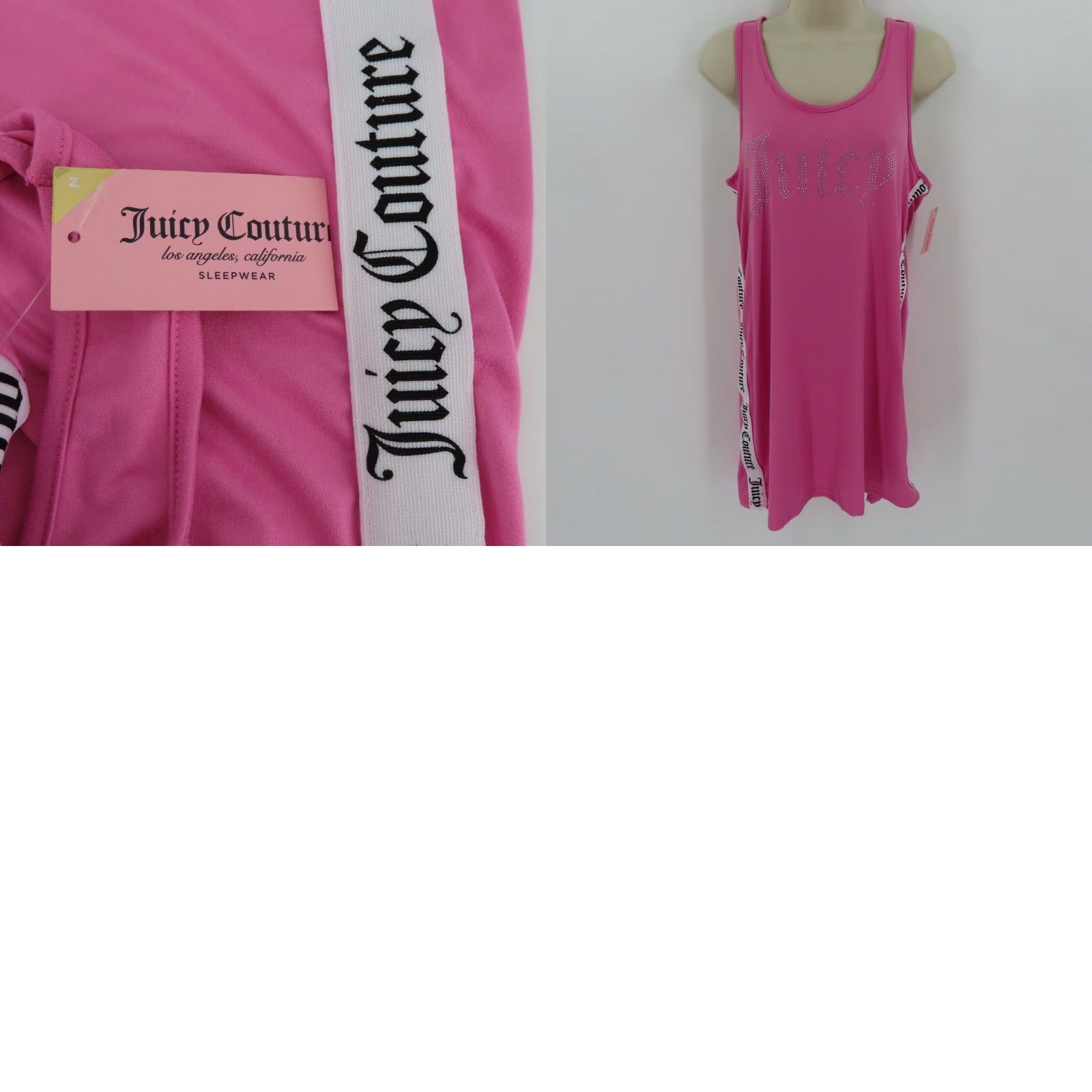 Juicy Couture Juicy Couture Dress Sleeveless Pink Nightgown Socialite Rhinestone M Women NEW NWT Size M / US 6-8 / IT 42-44 - 8 Thumbnail