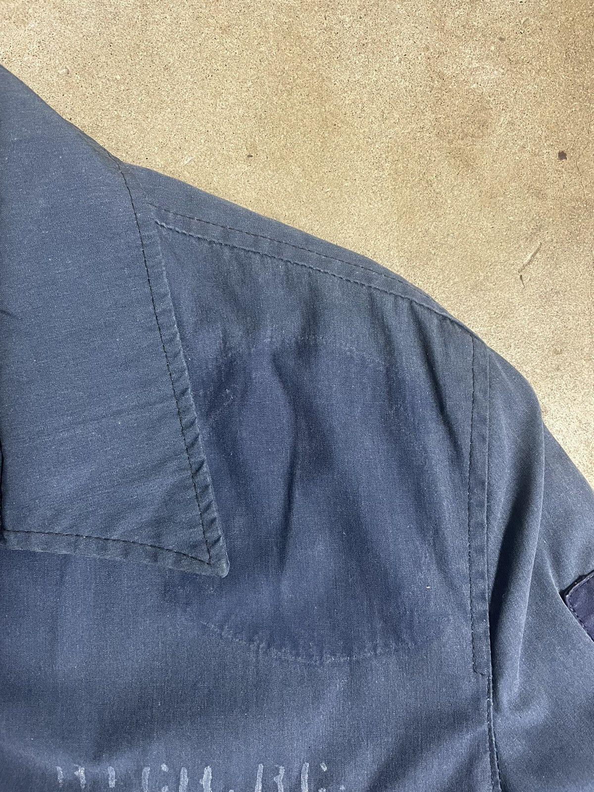 Vintage 1970s Lined Navy Utility Work Jacket Size US S / EU 44-46 / 1 - 3 Thumbnail